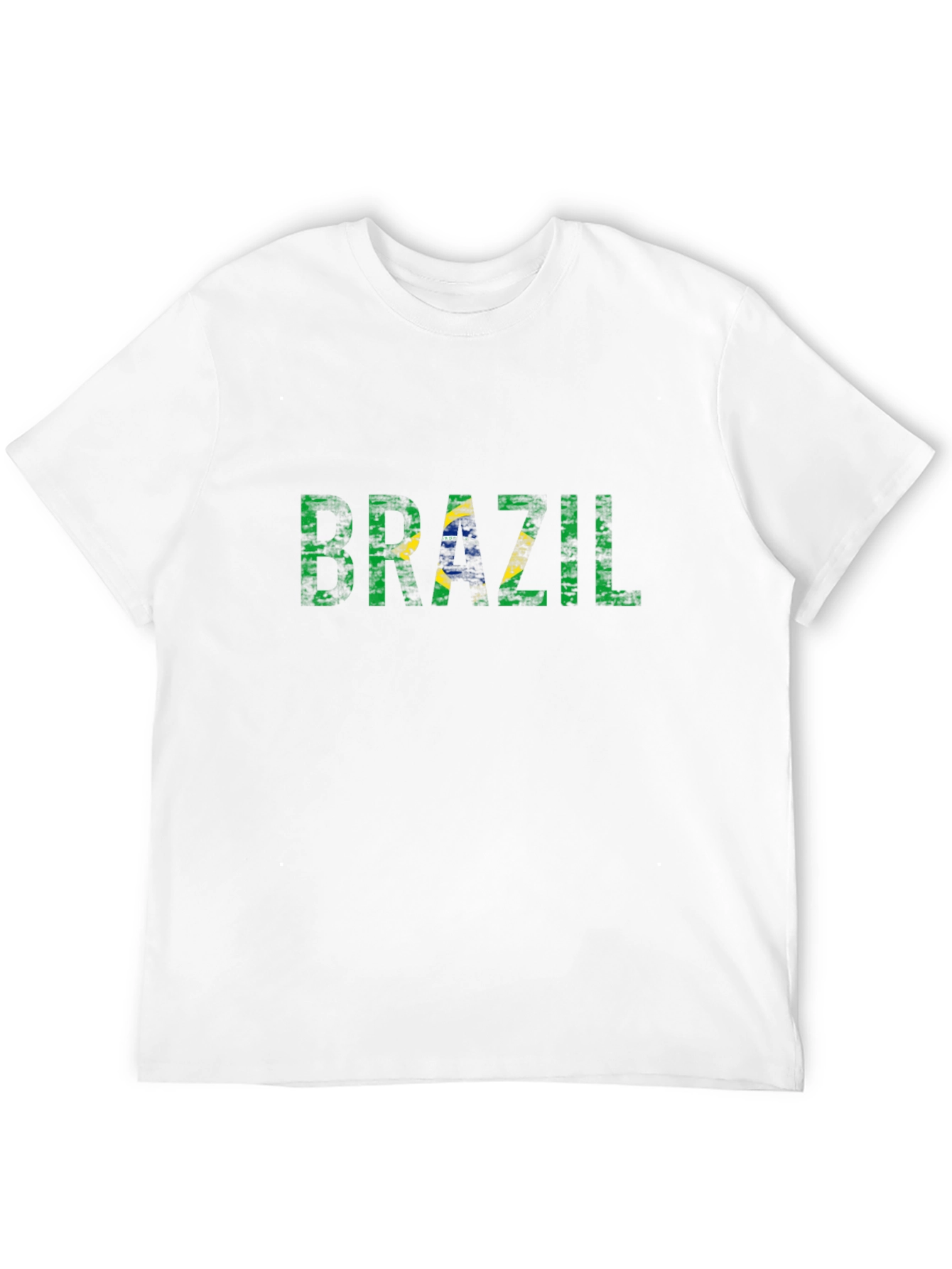 Brazil Flag Graphic Tee - Black T-Shirt