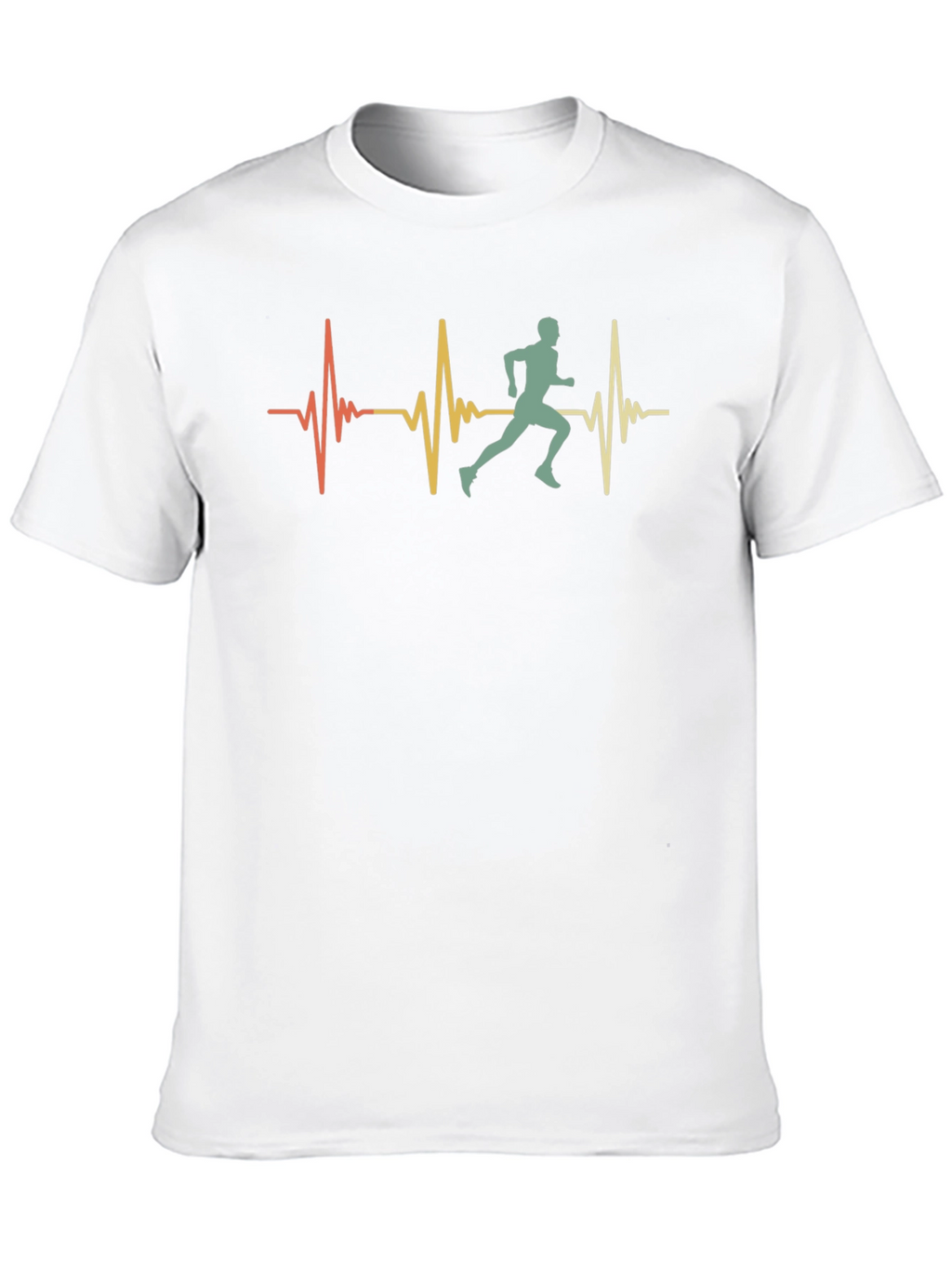 Runner Heartbeat Graphic Tee - Black