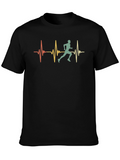 Runner Heartbeat Graphic Tee - Black