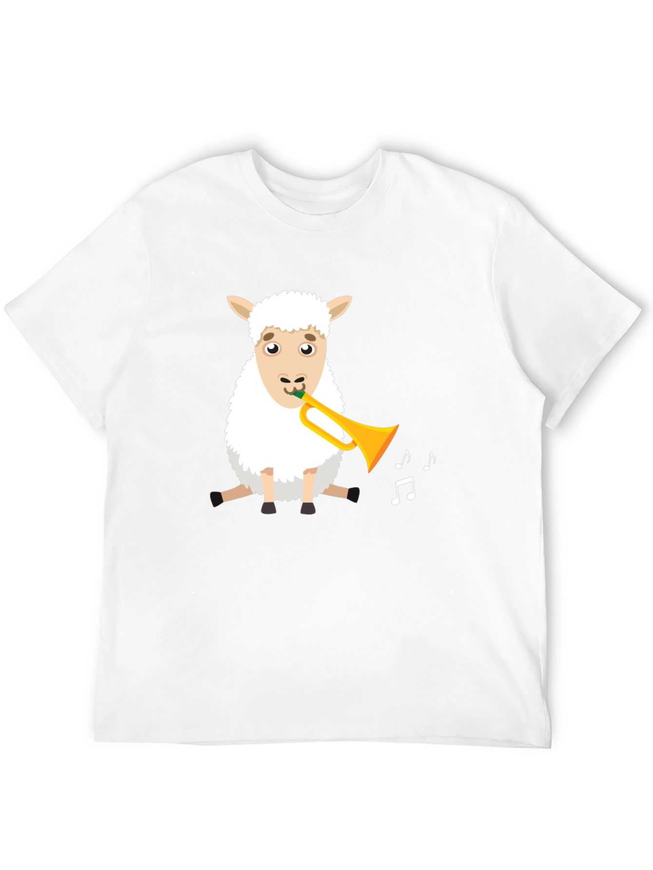 Sheep Trumpet T-Shirt - Fun Animal Tee