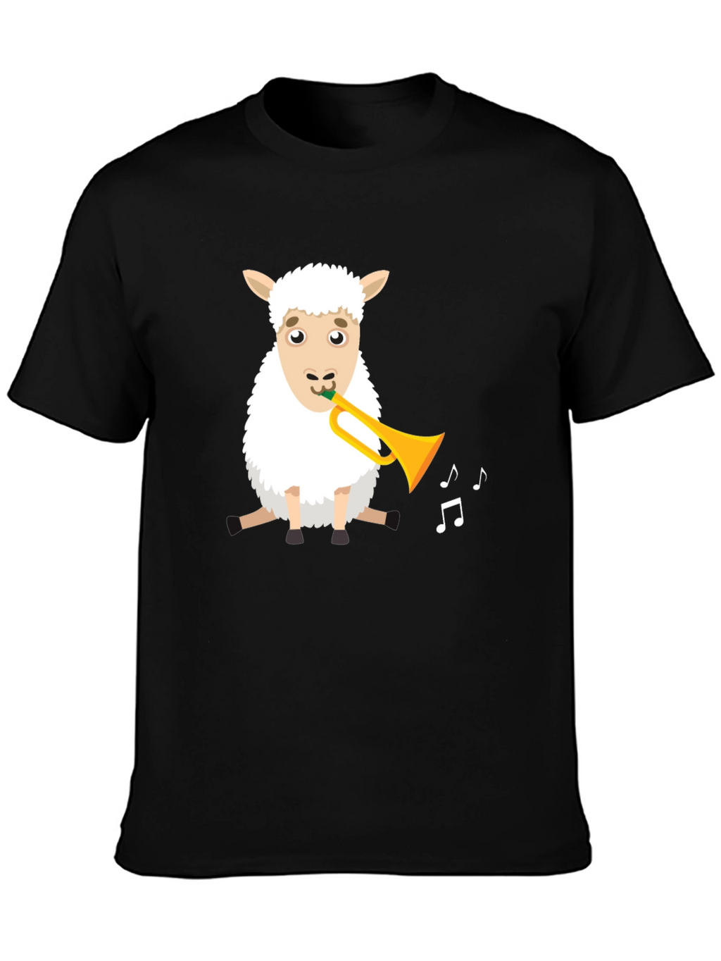 Sheep Trumpet T-Shirt - Fun Animal Tee