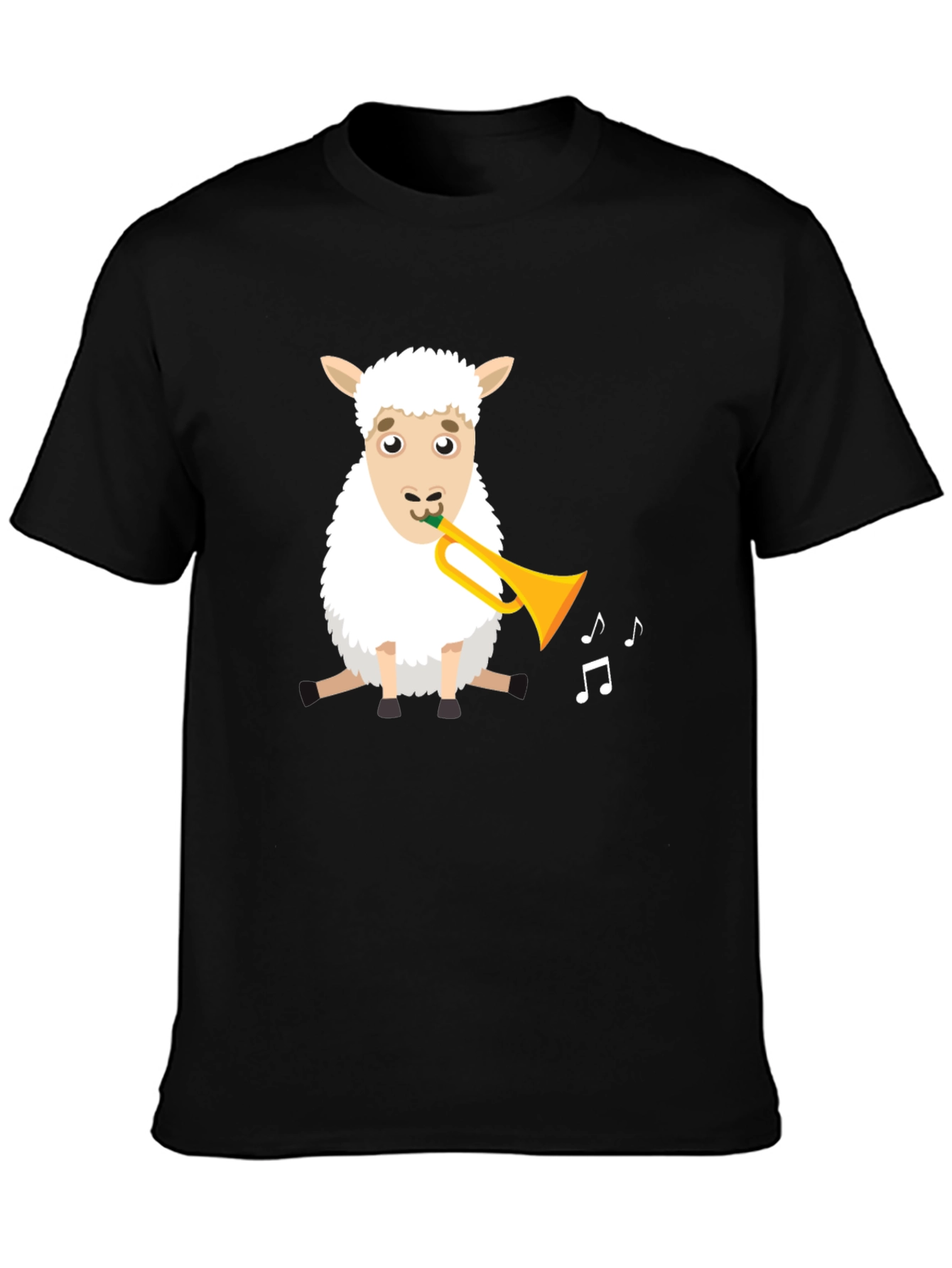 Sheep Trumpet T-Shirt - Fun Animal Tee