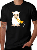 Sheep Trumpet T-Shirt - Fun Animal Tee