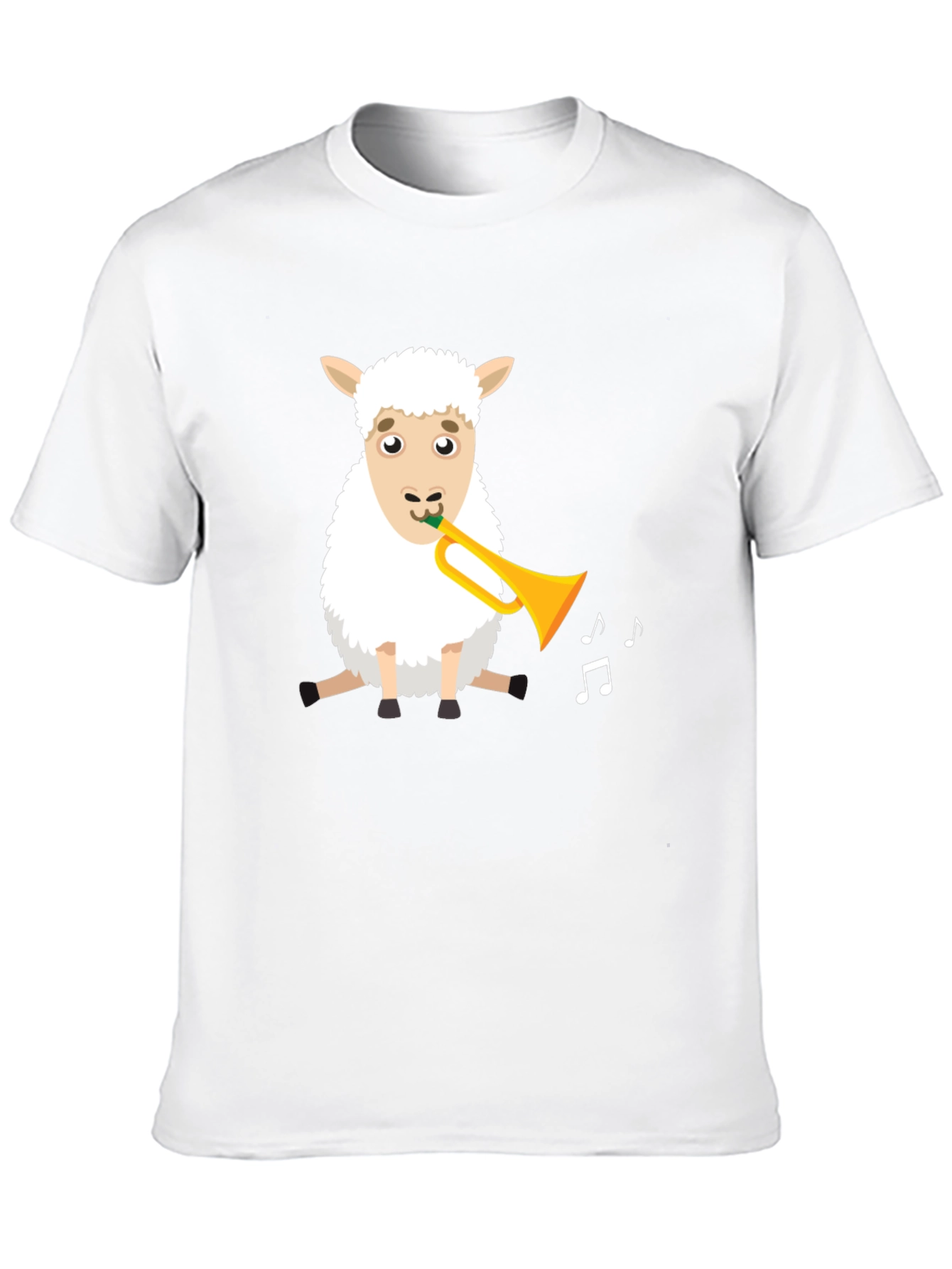 Sheep Trumpet T-Shirt - Fun Animal Tee