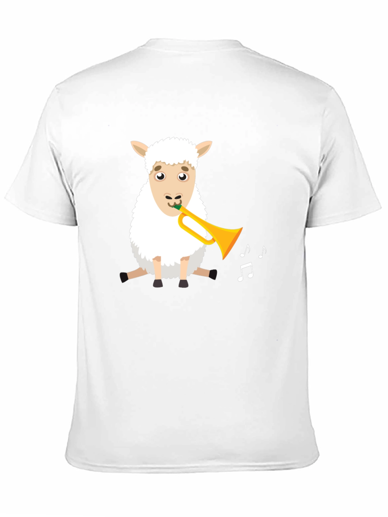 Sheep Trumpet T-Shirt - Fun Animal Tee