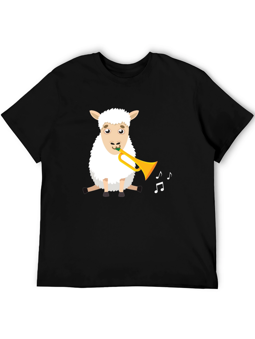 Sheep Trumpet T-Shirt - Fun Animal Tee