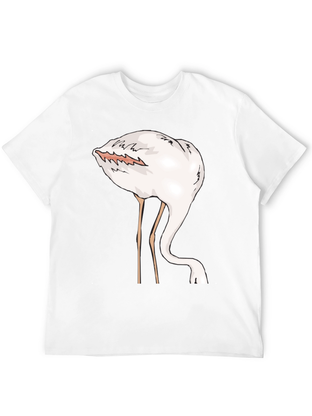 Funny Flamingo Head in Sand Graphic T-Shirt