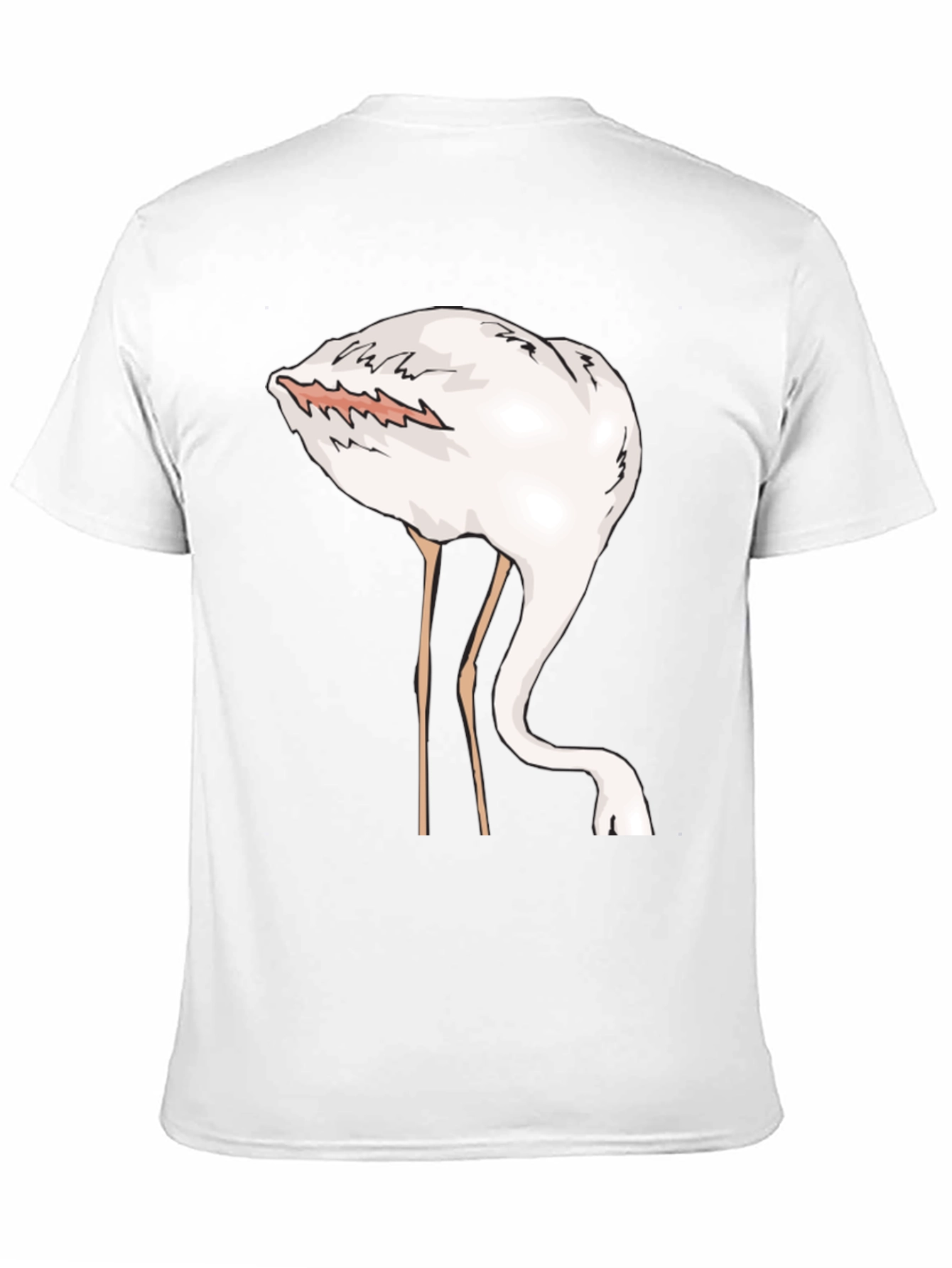 Funny Flamingo Head in Sand Graphic T-Shirt