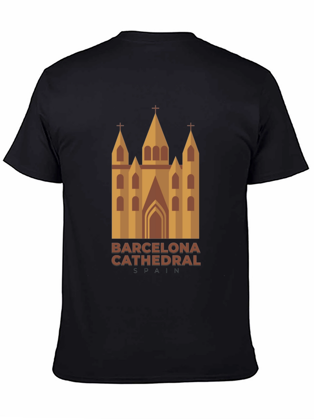 Barcelona Cathedral Graphic T-Shirt - Stylish Travel Souvenir