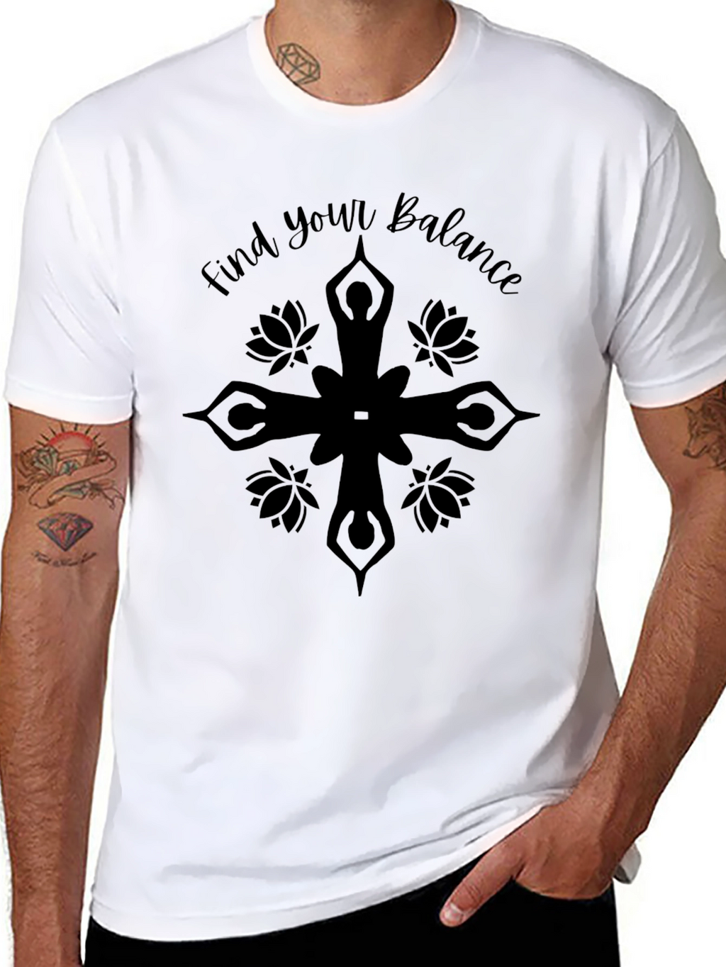 Find Your Balance Yoga Tee - Relaxed Fit