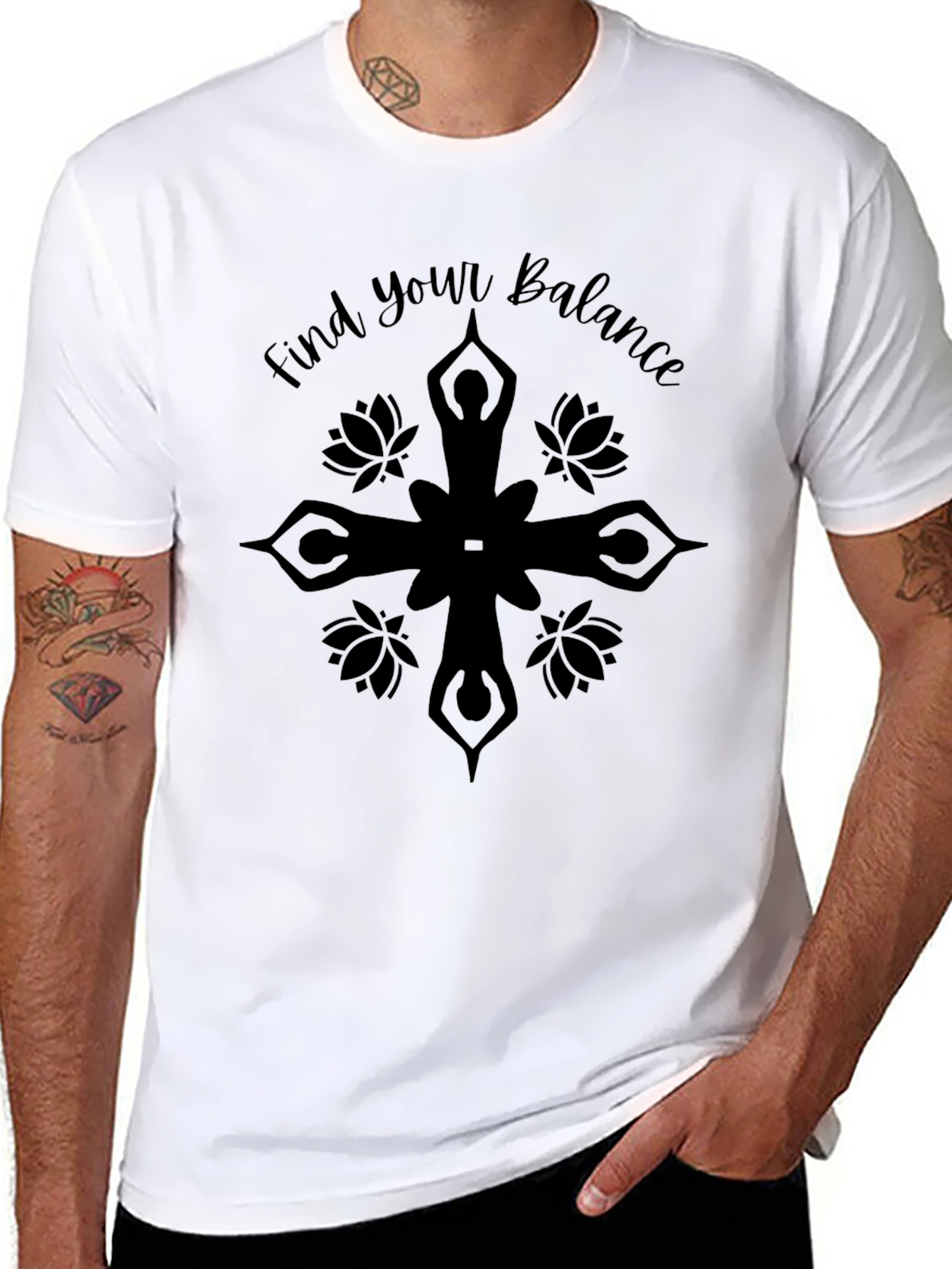 Find Your Balance Yoga Tee - Relaxed Fit