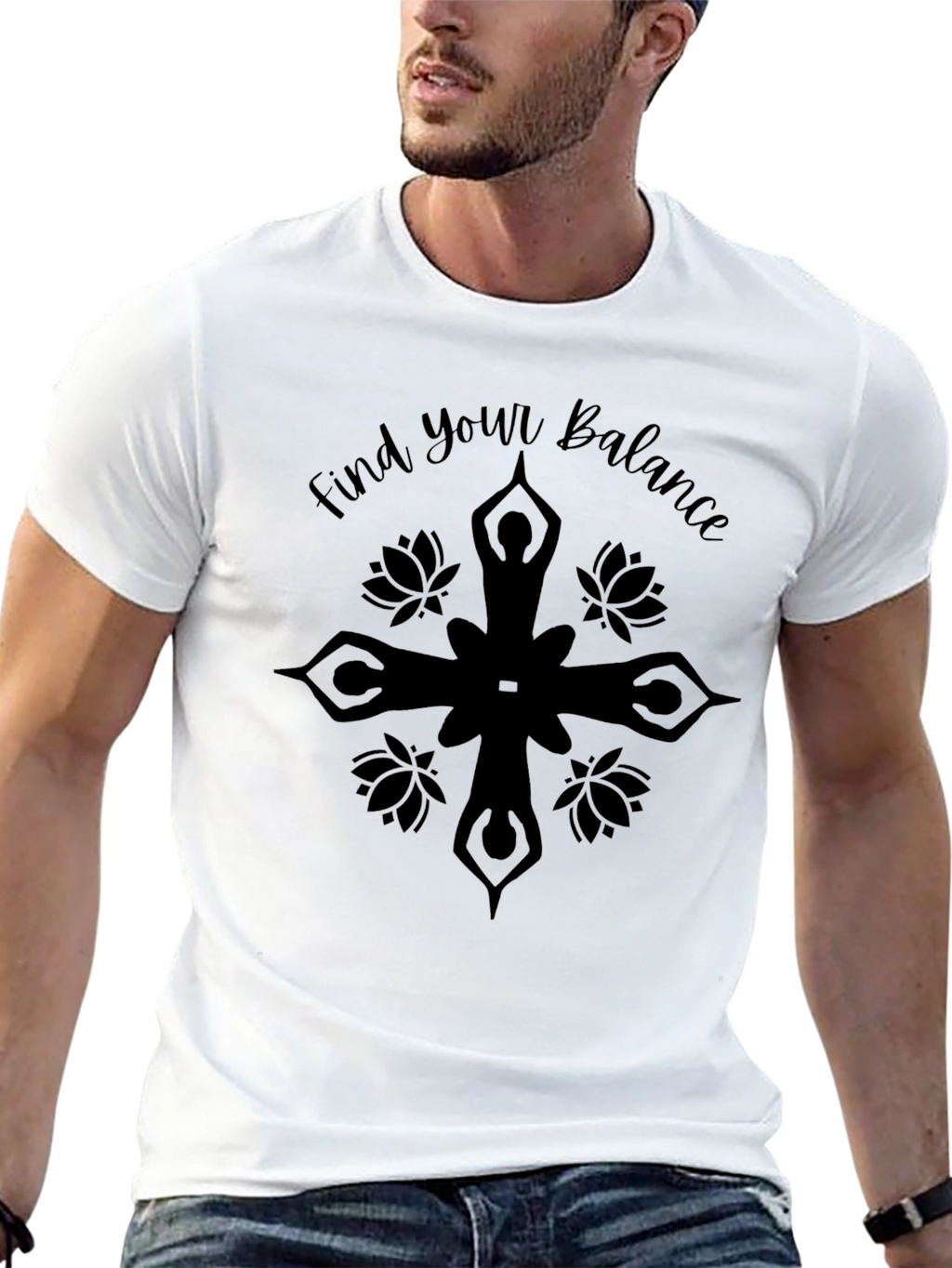 Find Your Balance Yoga Tee - Relaxed Fit