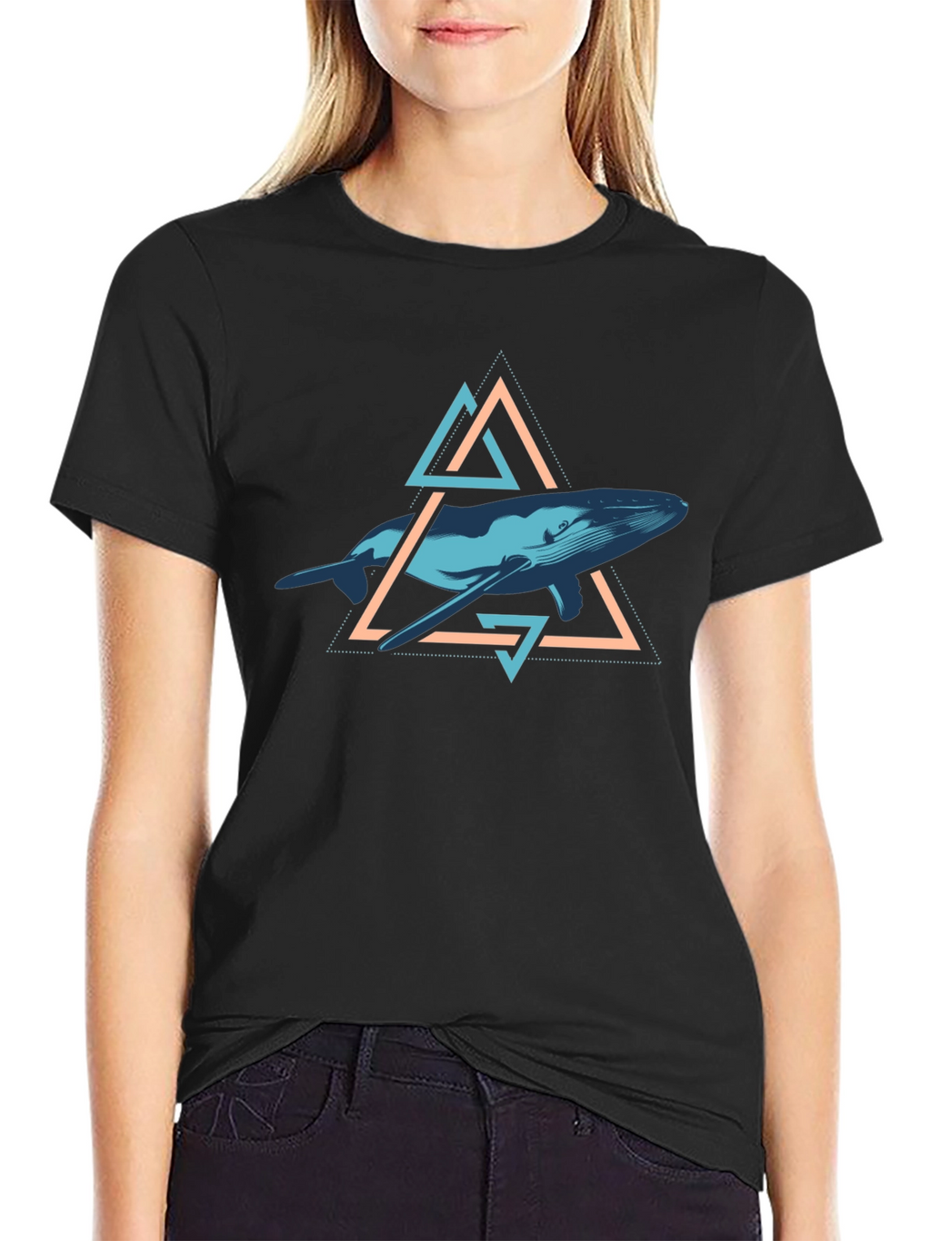 Whale Geometric T-Shirt