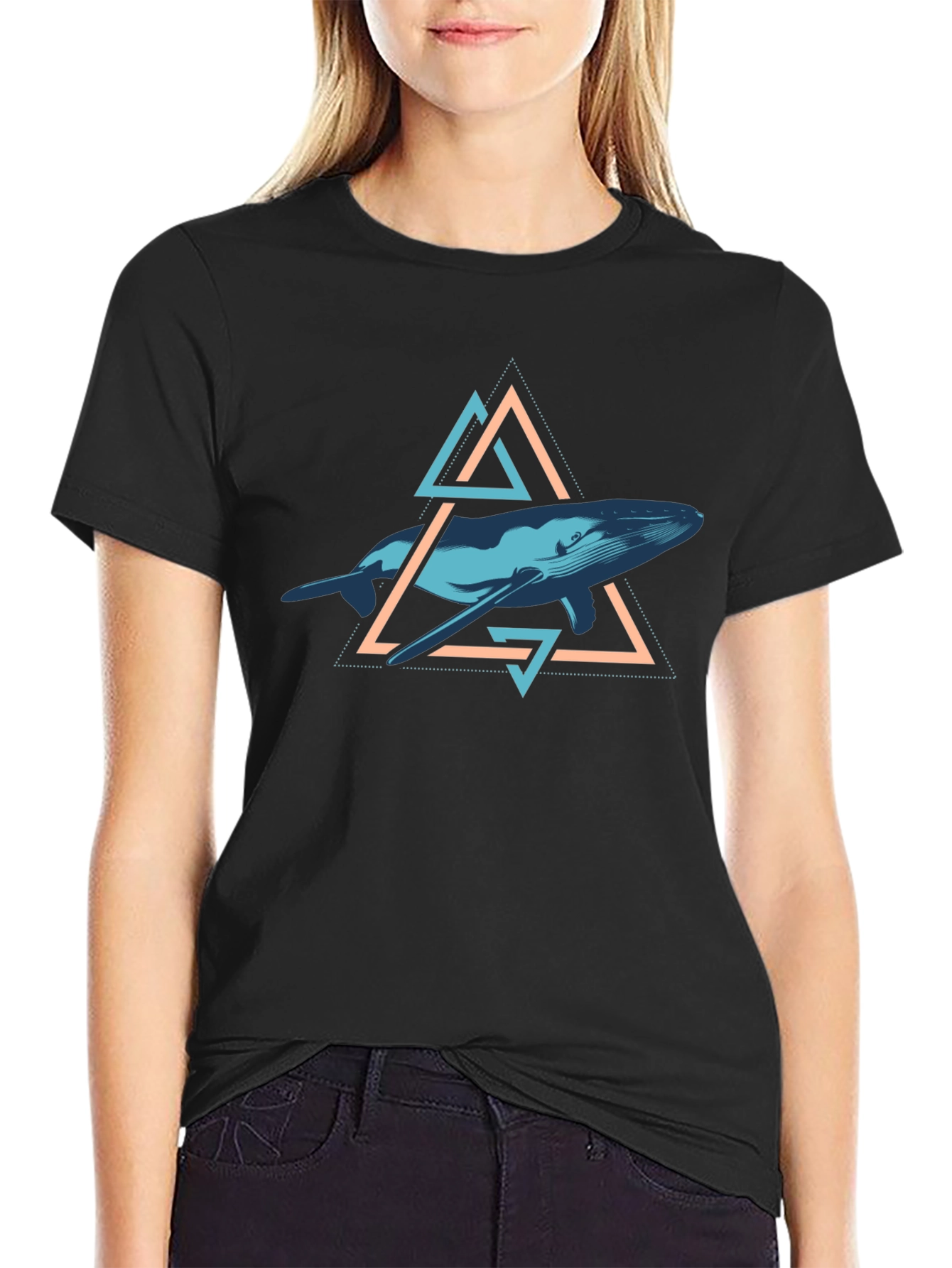 Whale Geometric T-Shirt