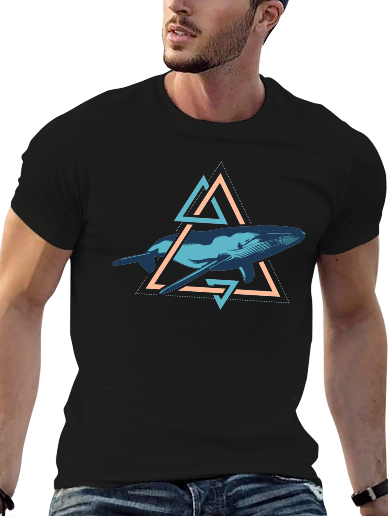 Whale Geometric T-Shirt