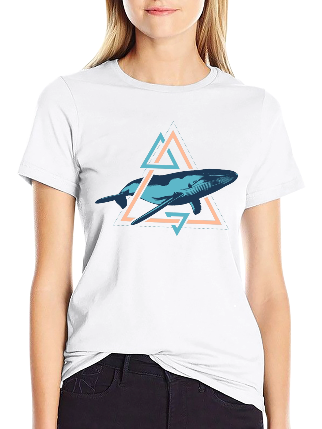 Whale Geometric T-Shirt