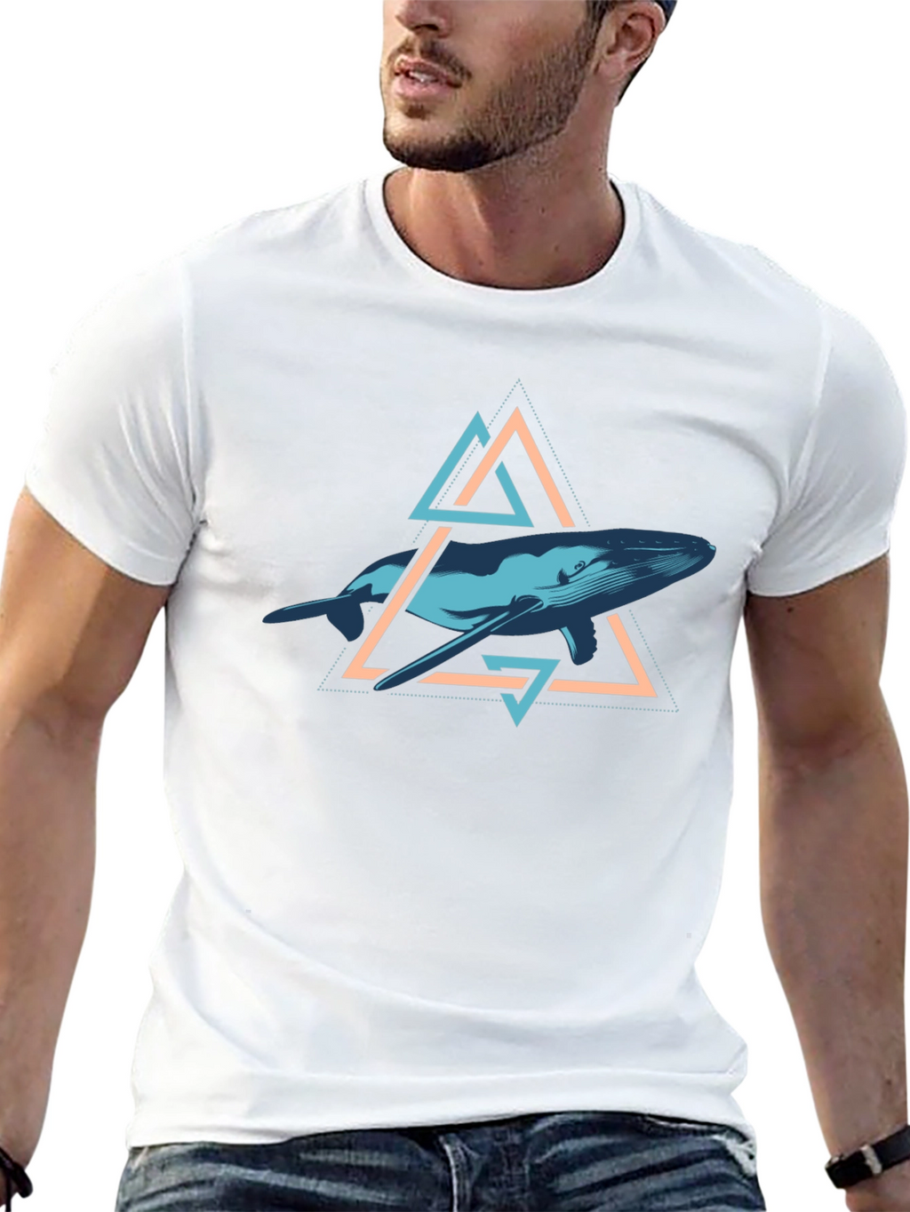 Whale Geometric T-Shirt
