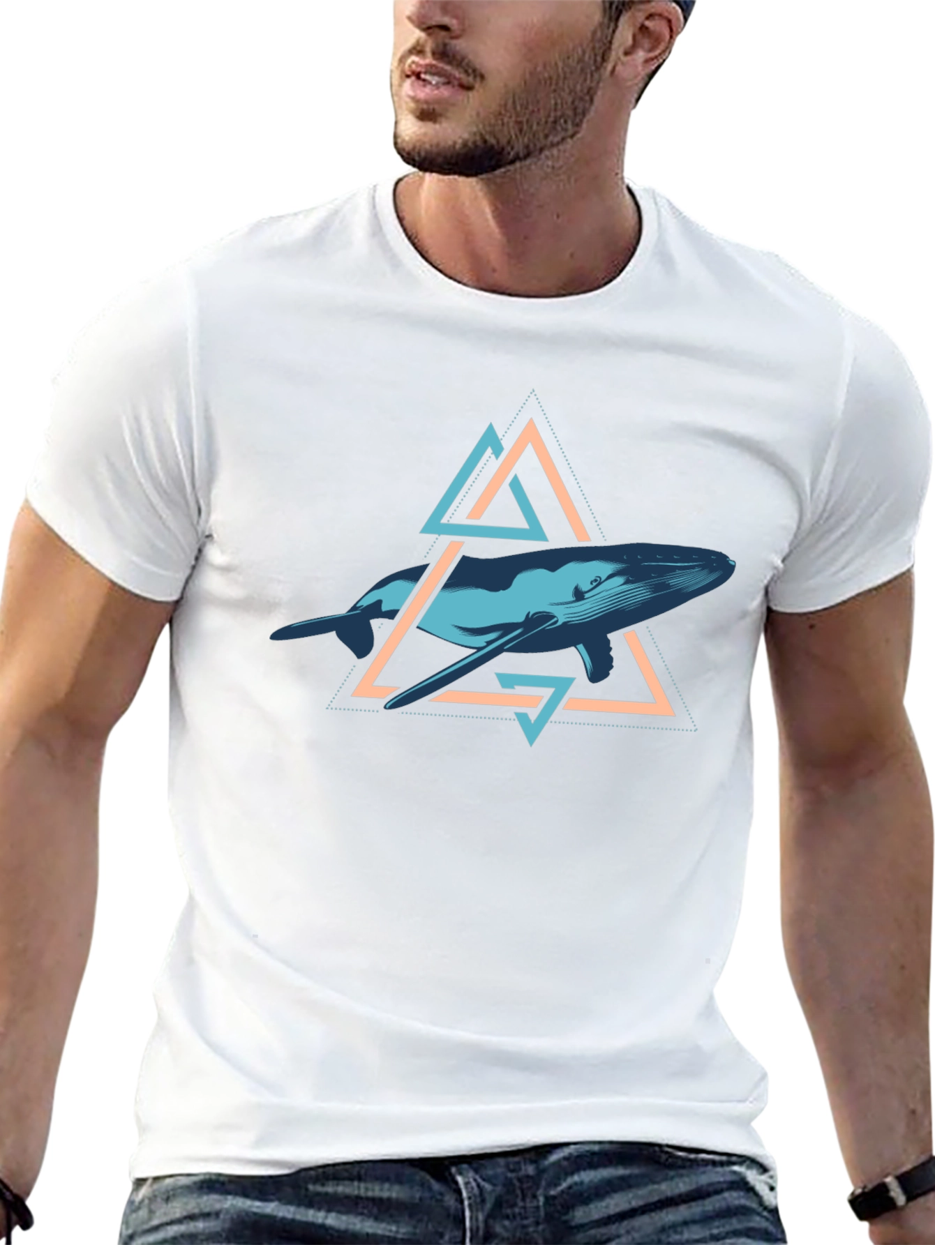 Whale Geometric T-Shirt