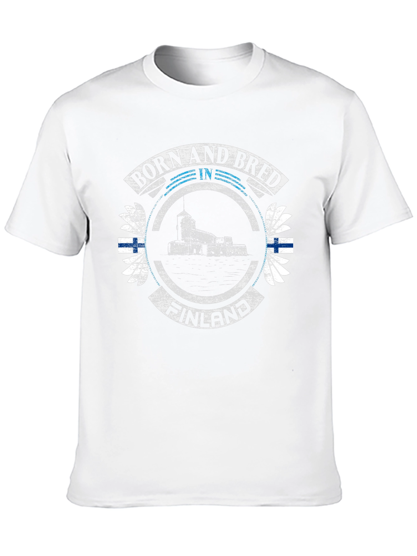 Finland Born and Bred Black T-Shirt