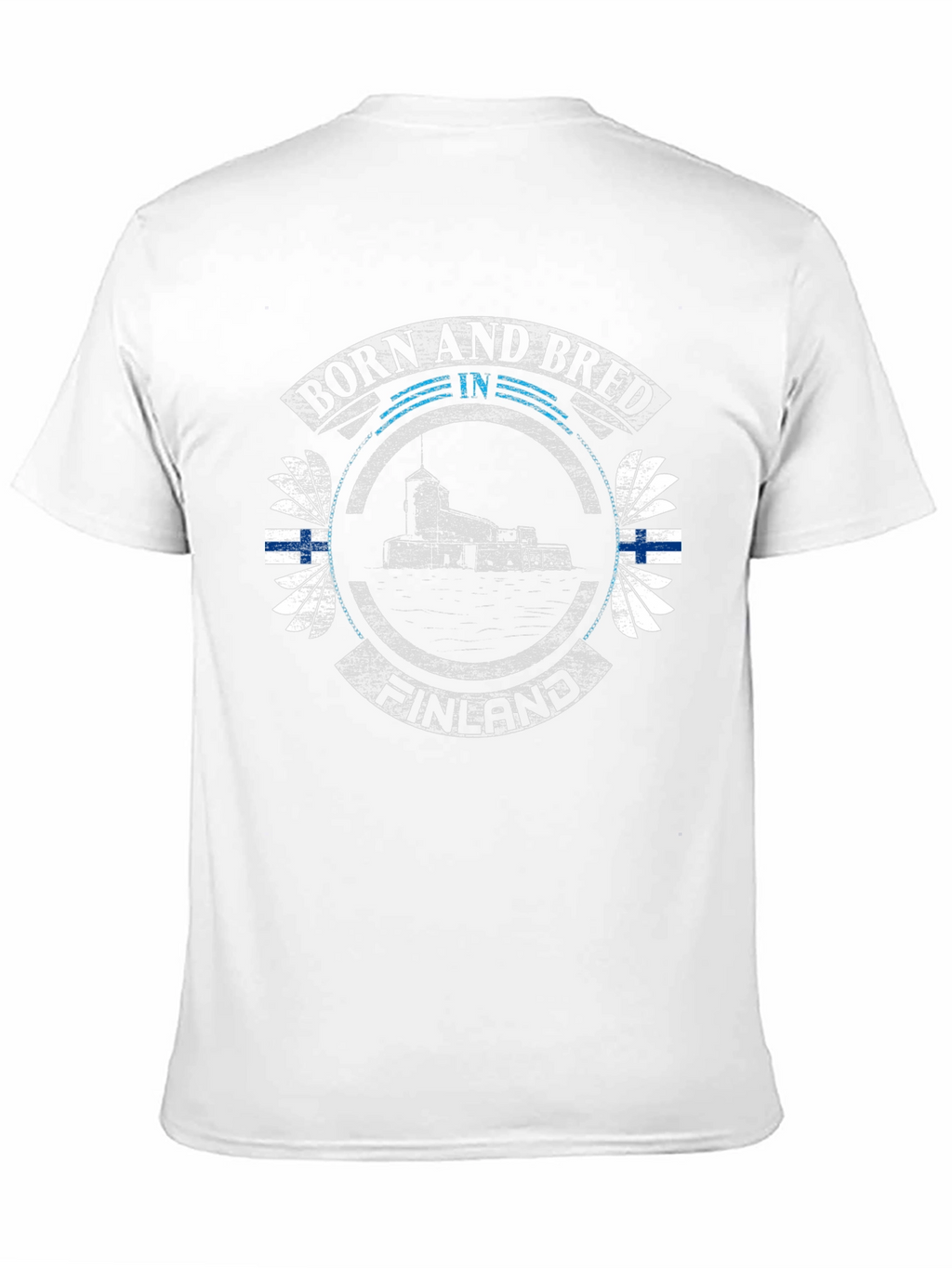 Finland Born and Bred Black T-Shirt