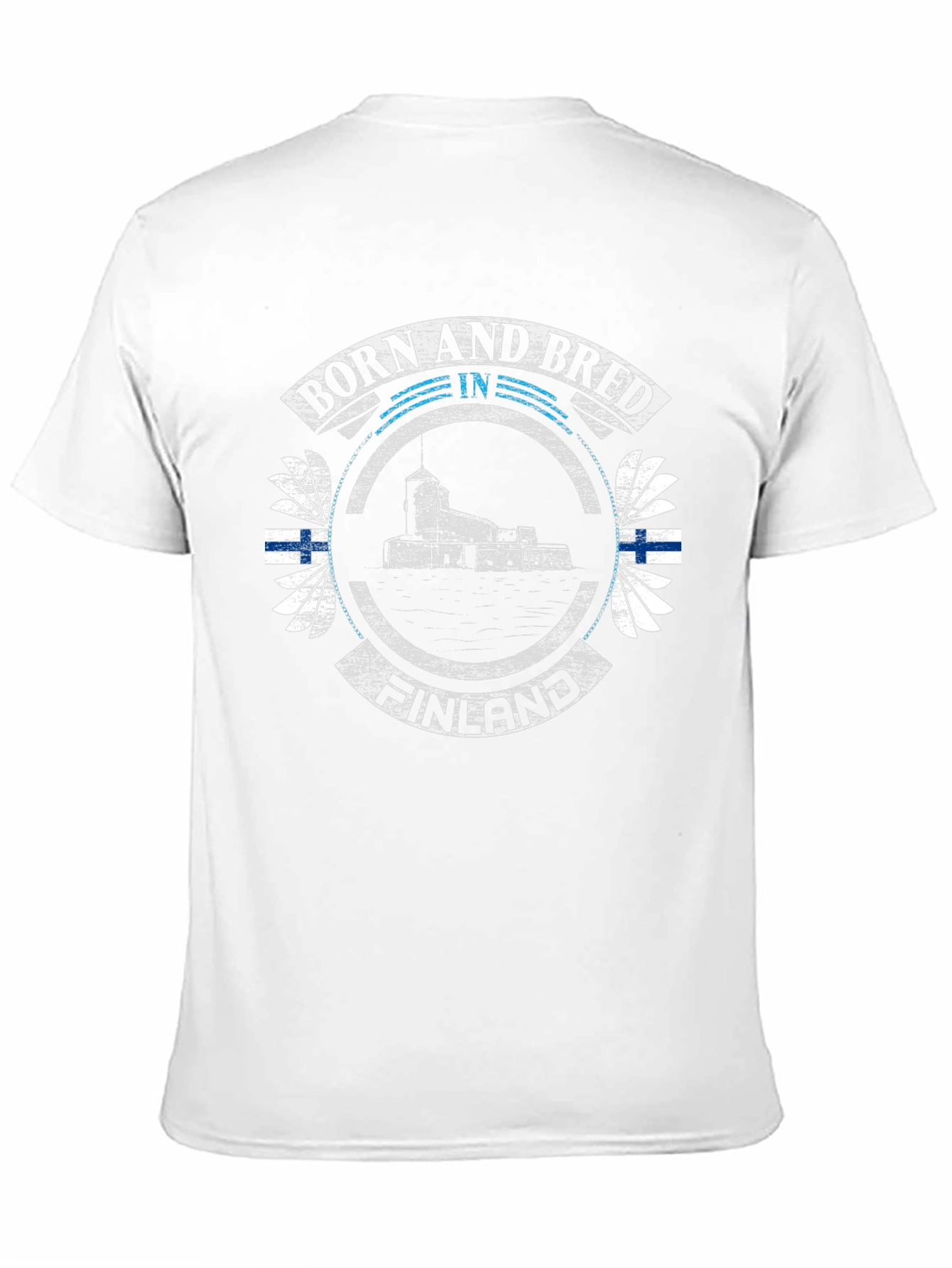 Finland Born and Bred Black T-Shirt