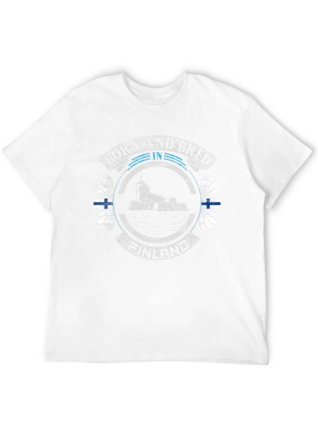 Finland Born and Bred Black T-Shirt