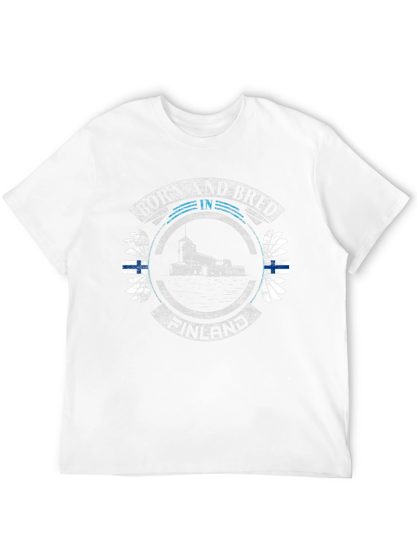 Finland Born and Bred Black T-Shirt
