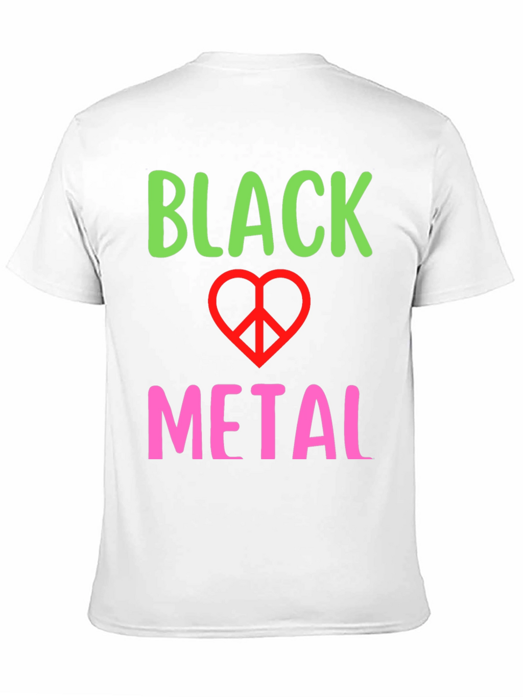 Black Metal Peace Sign Graphic Tee