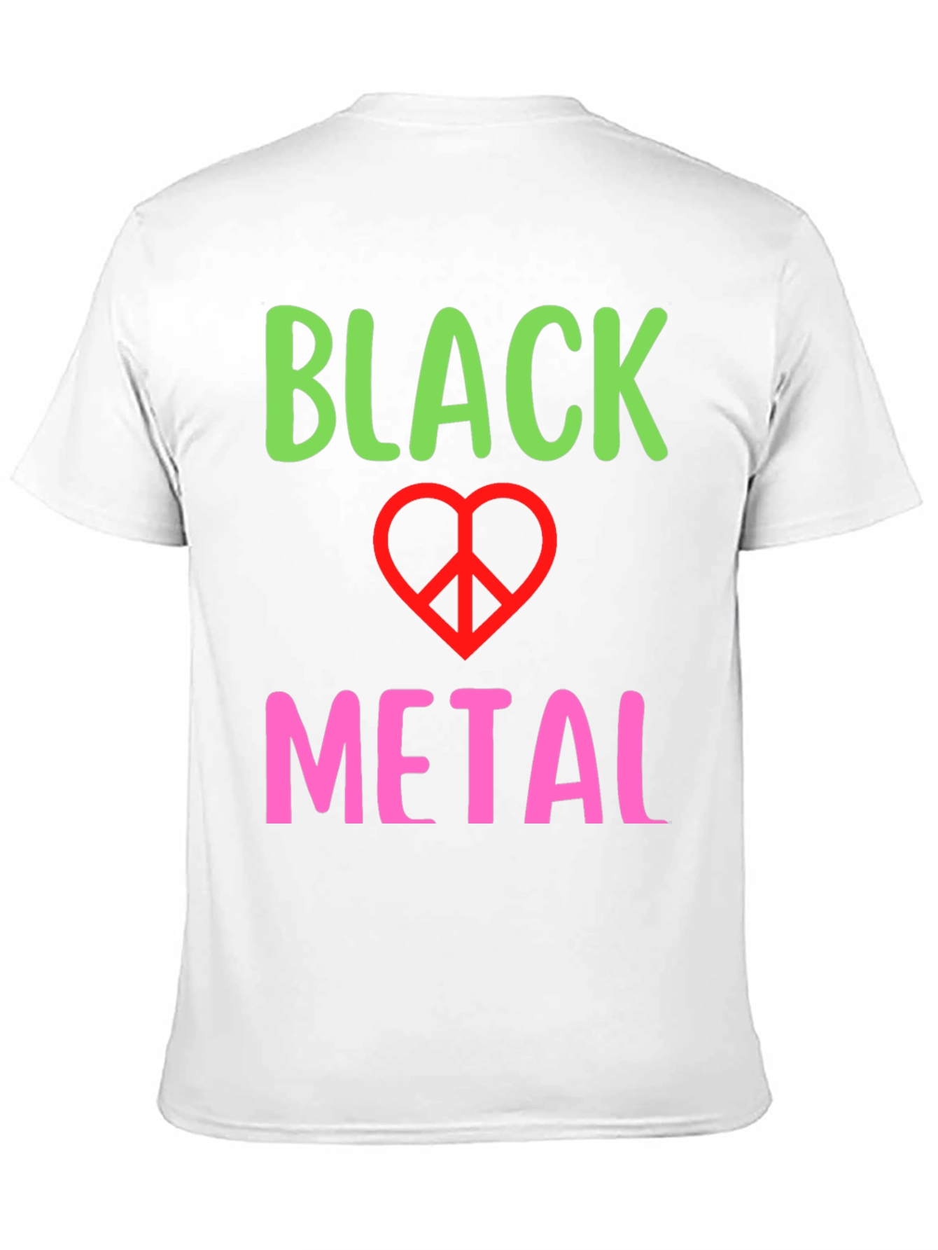 Black Metal Peace Sign Graphic Tee