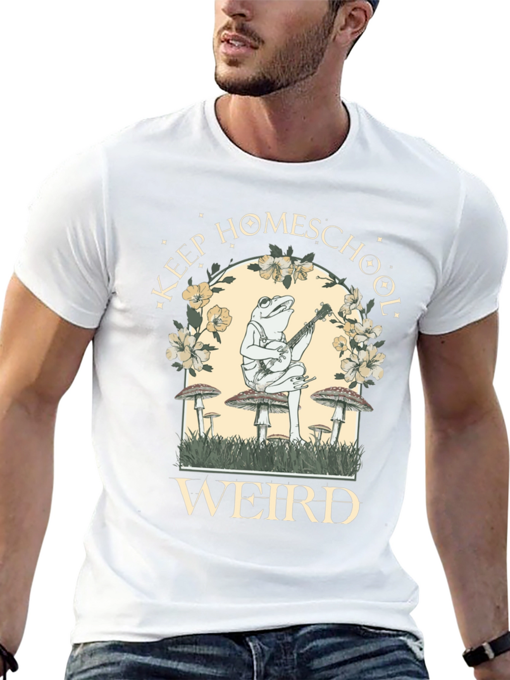 Keep Homeschool Weird Frog Graphic Tee