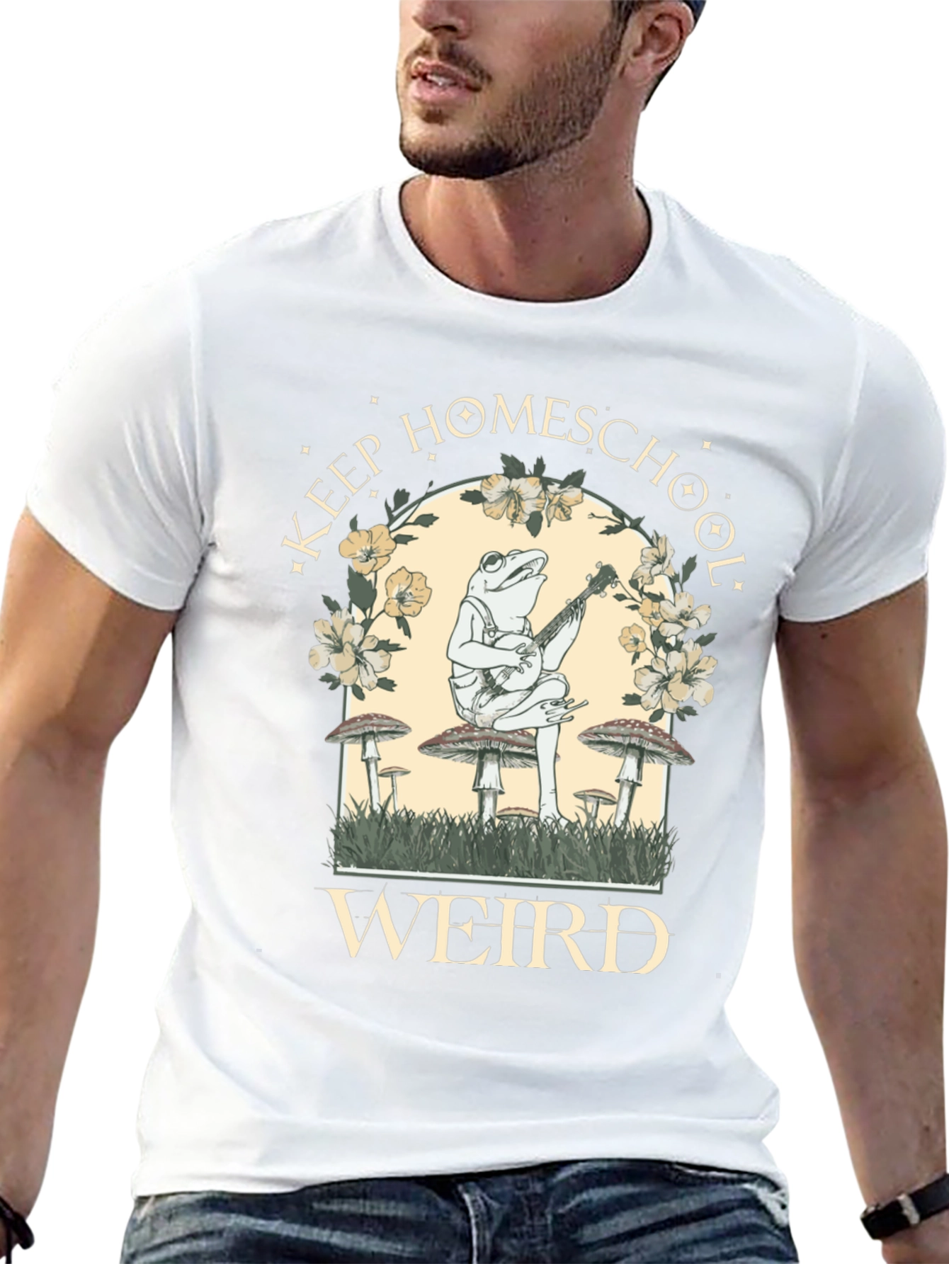 Keep Homeschool Weird Frog Graphic Tee