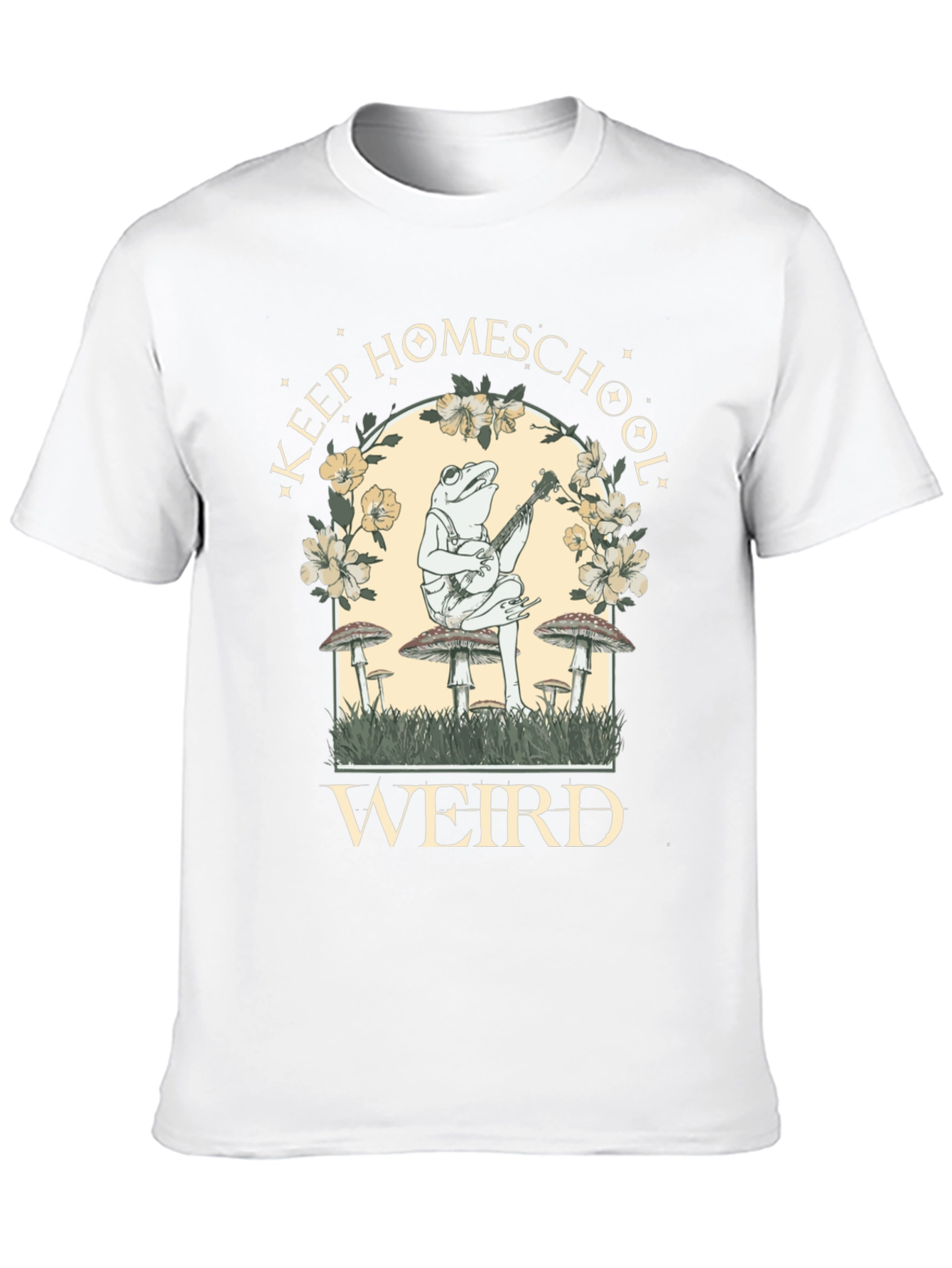 Keep Homeschool Weird Frog Graphic Tee