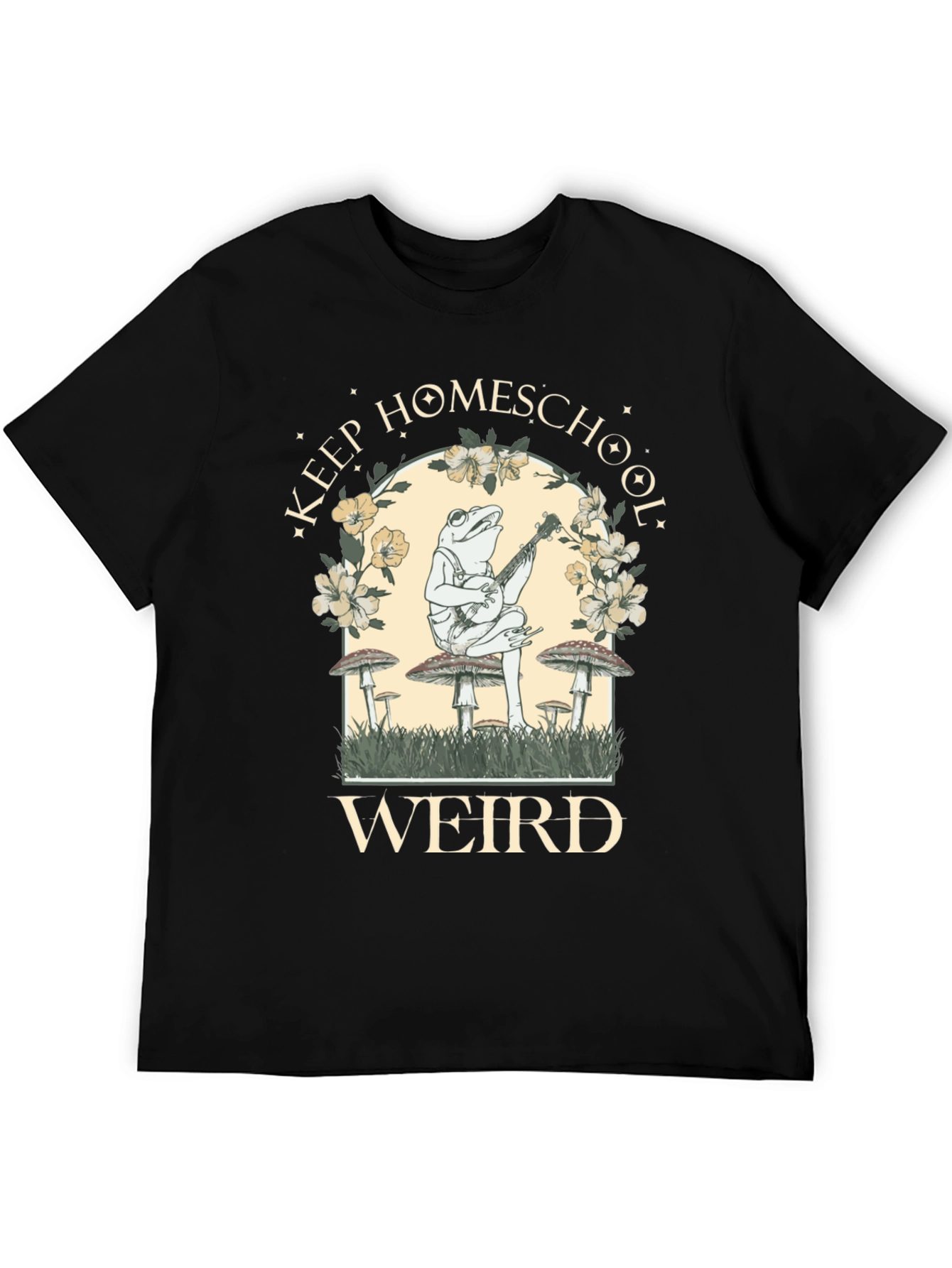 Keep Homeschool Weird Frog Graphic Tee