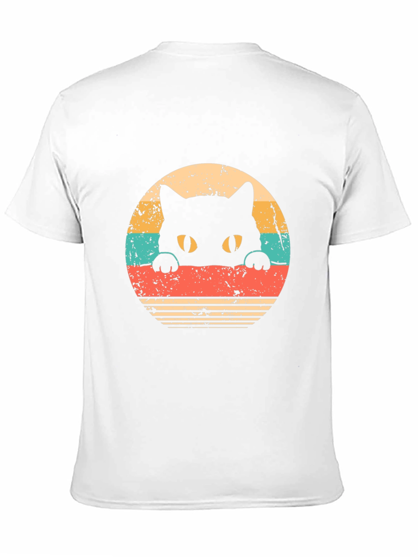 Retro Cat Graphic T-Shirt