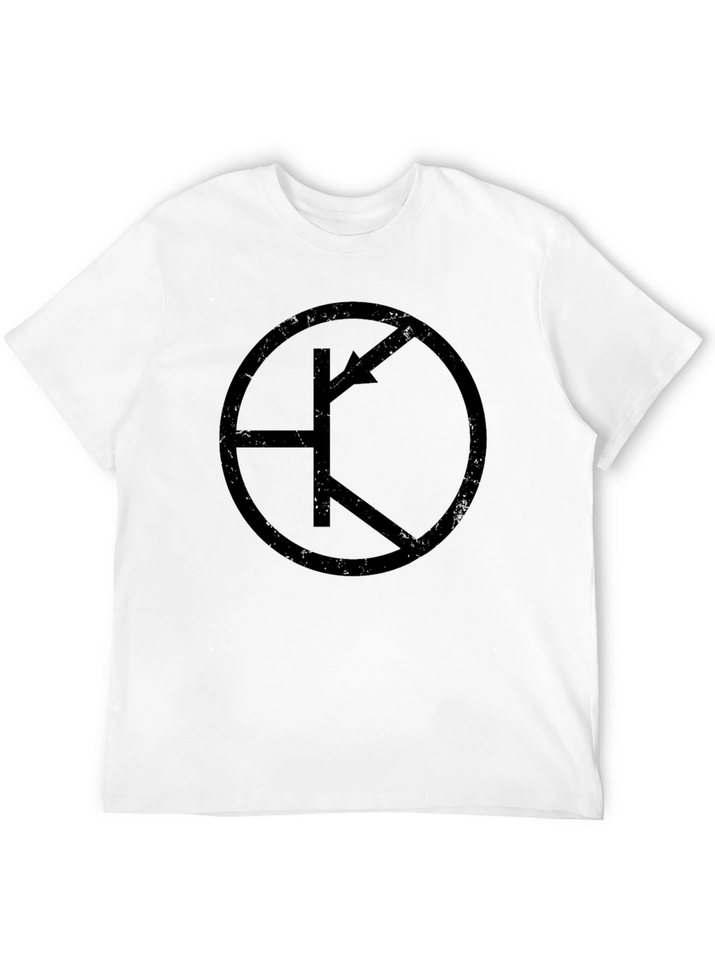 Transistor Symbol Graphic Tee - Black Cotton T-Shirt