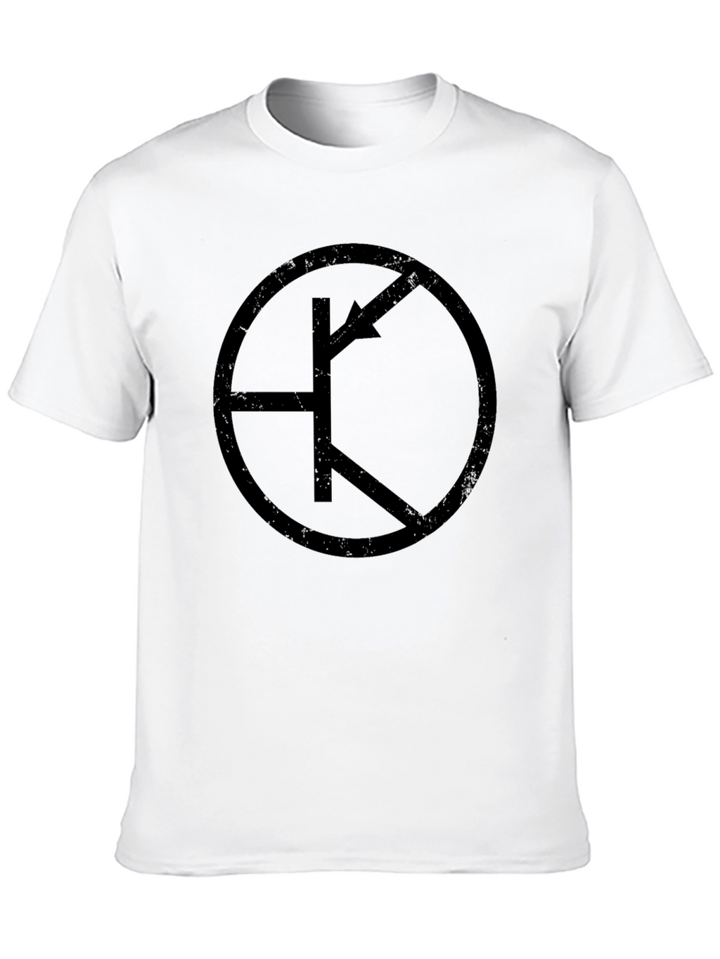 Transistor Symbol Graphic Tee - Black Cotton T-Shirt