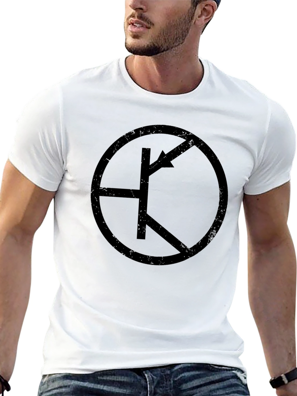 Transistor Symbol Graphic Tee - Black Cotton T-Shirt