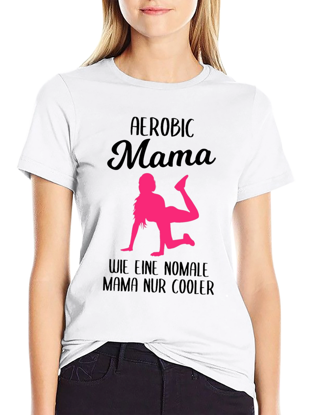 Aerobic Mama T-Shirt - Cool Mom Workout Tee