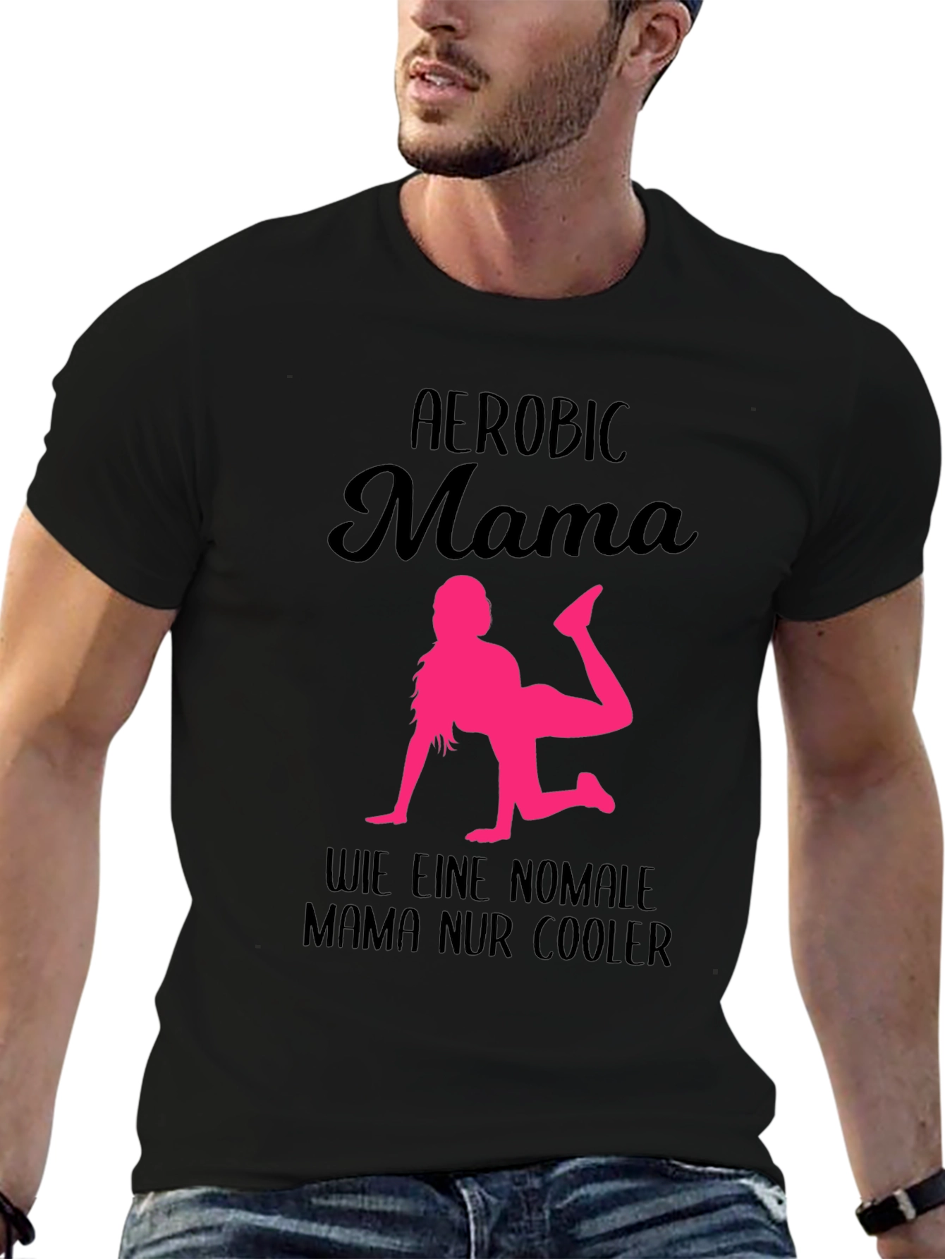 Aerobic Mama T-Shirt - Cool Mom Workout Tee
