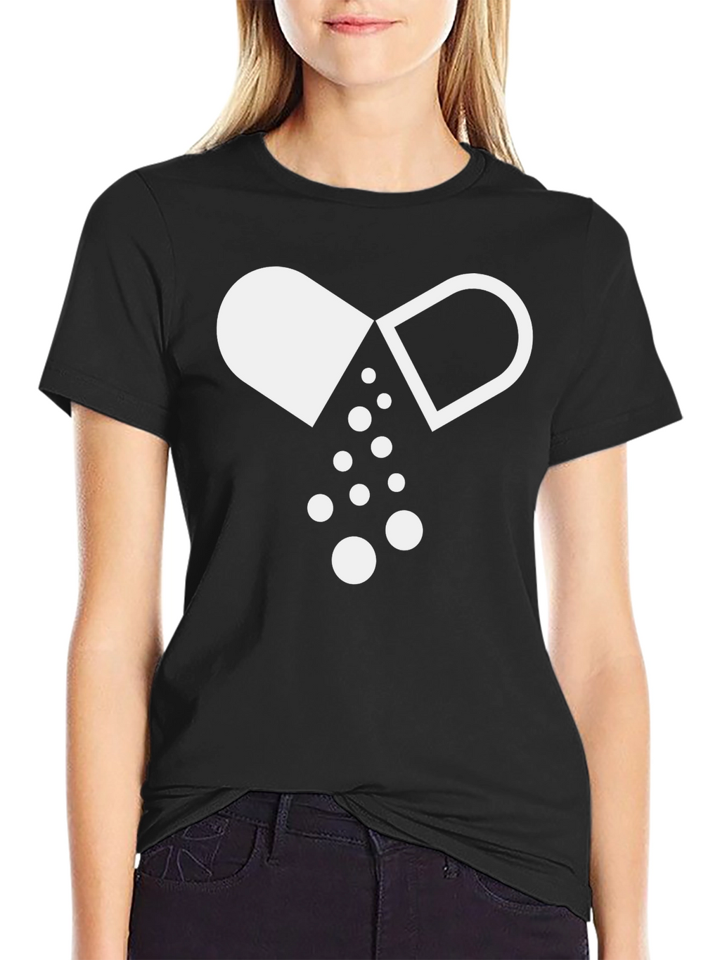 Pill Graphic Black T-Shirt