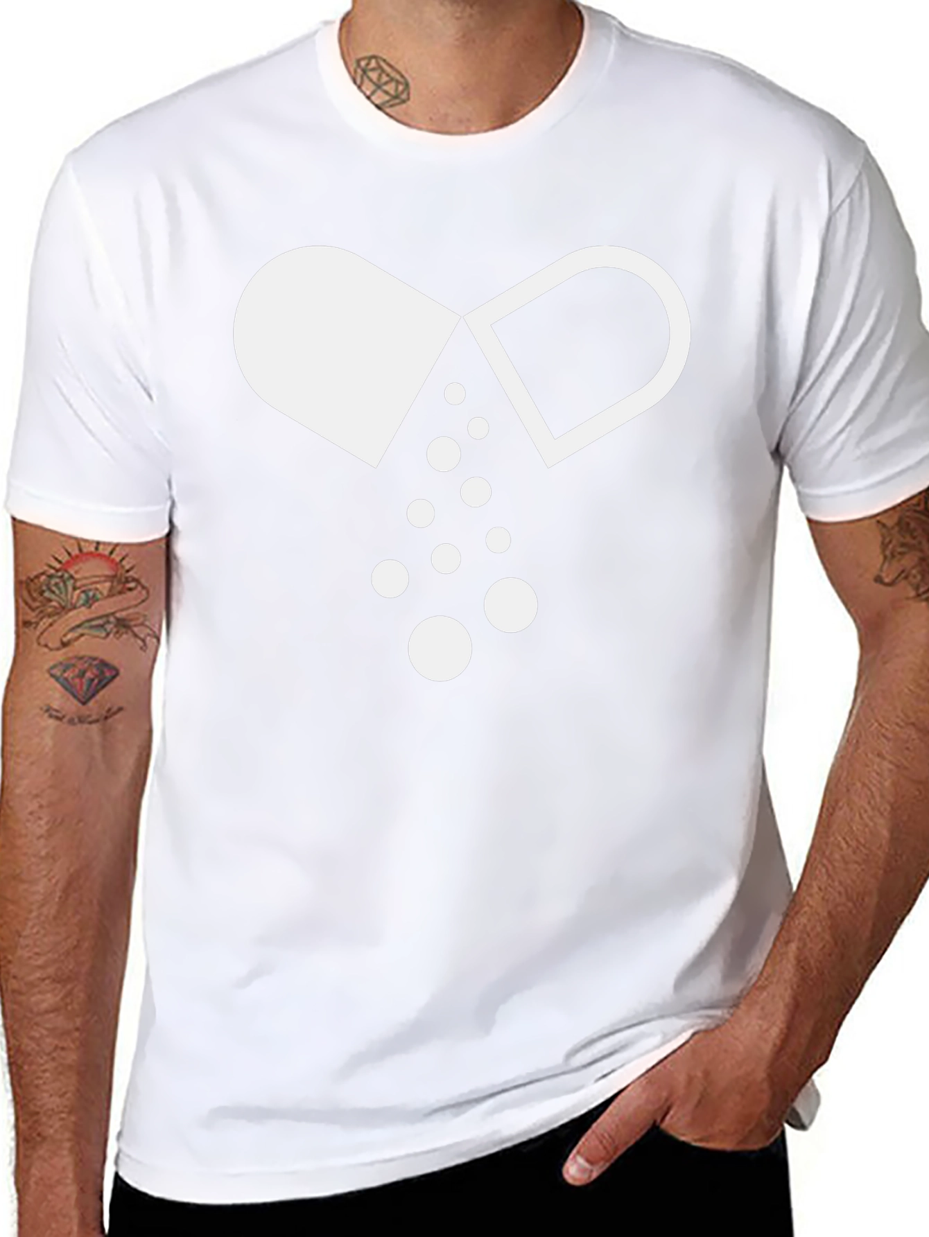 Pill Graphic Black T-Shirt