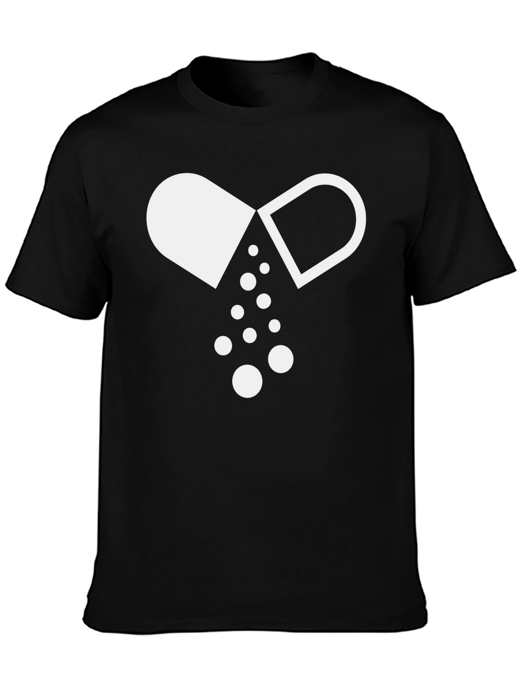 Pill Graphic Black T-Shirt