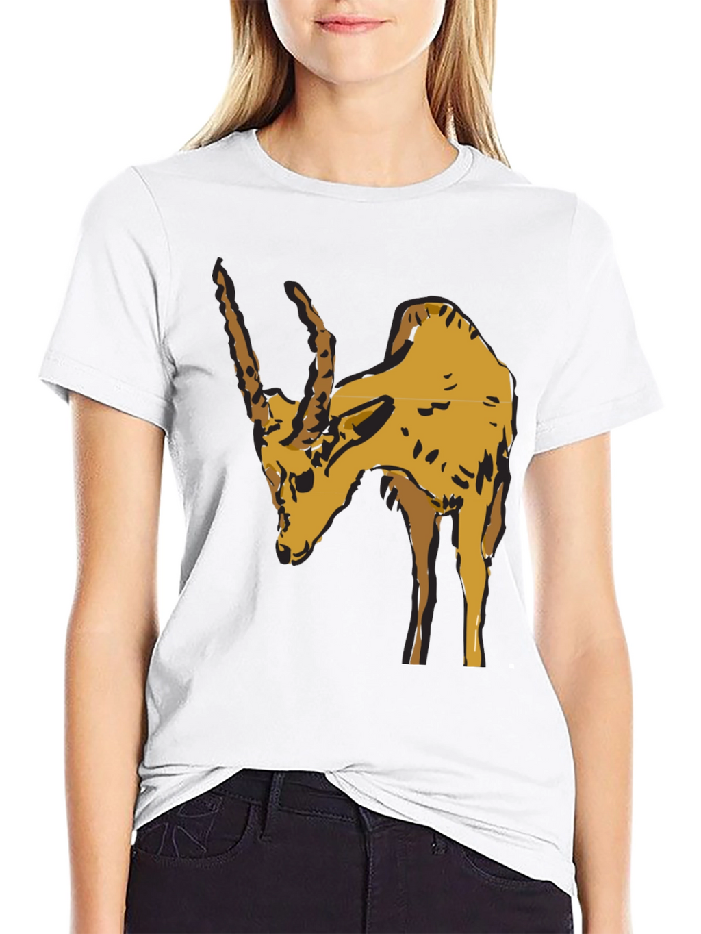 Zebu Bull Graphic Tee - Mens Black Cotton T-Shirt