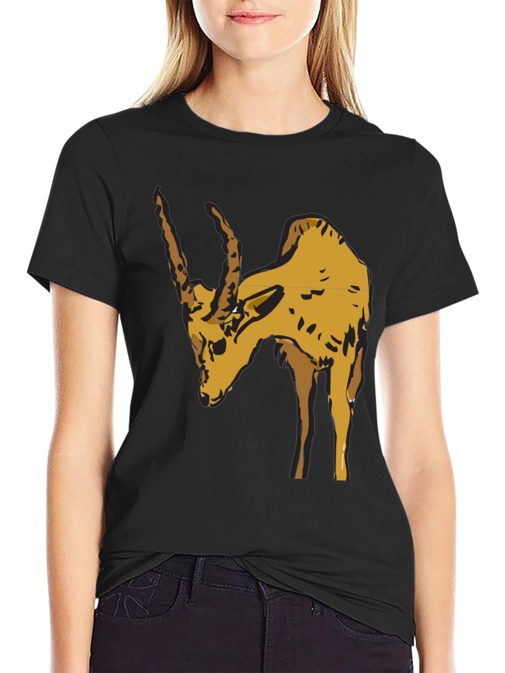 Zebu Bull Graphic Tee - Mens Black Cotton T-Shirt