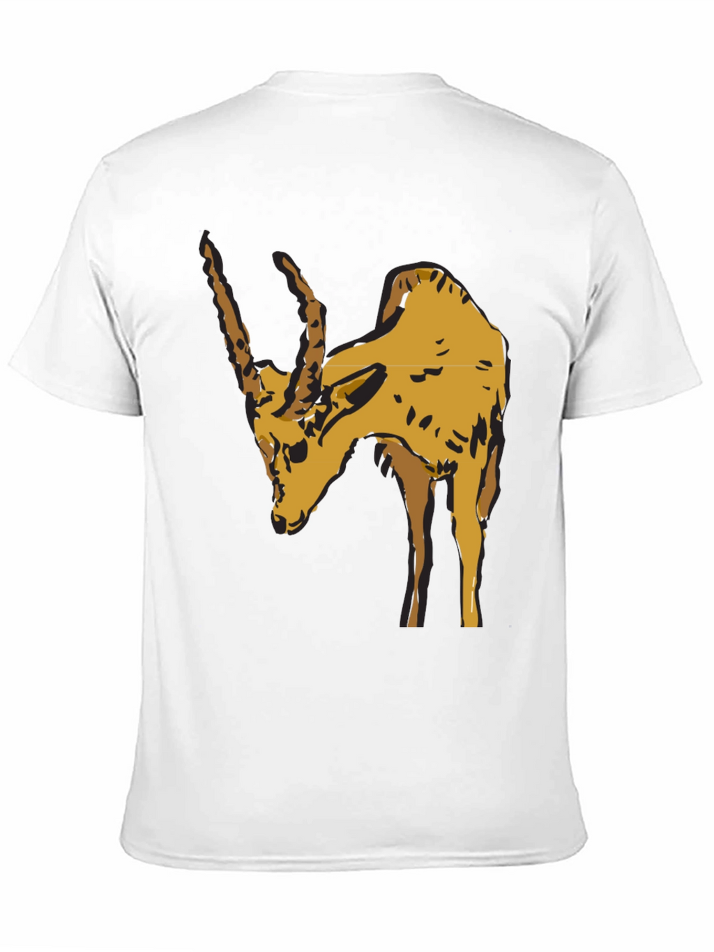 Zebu Bull Graphic Tee - Mens Black Cotton T-Shirt