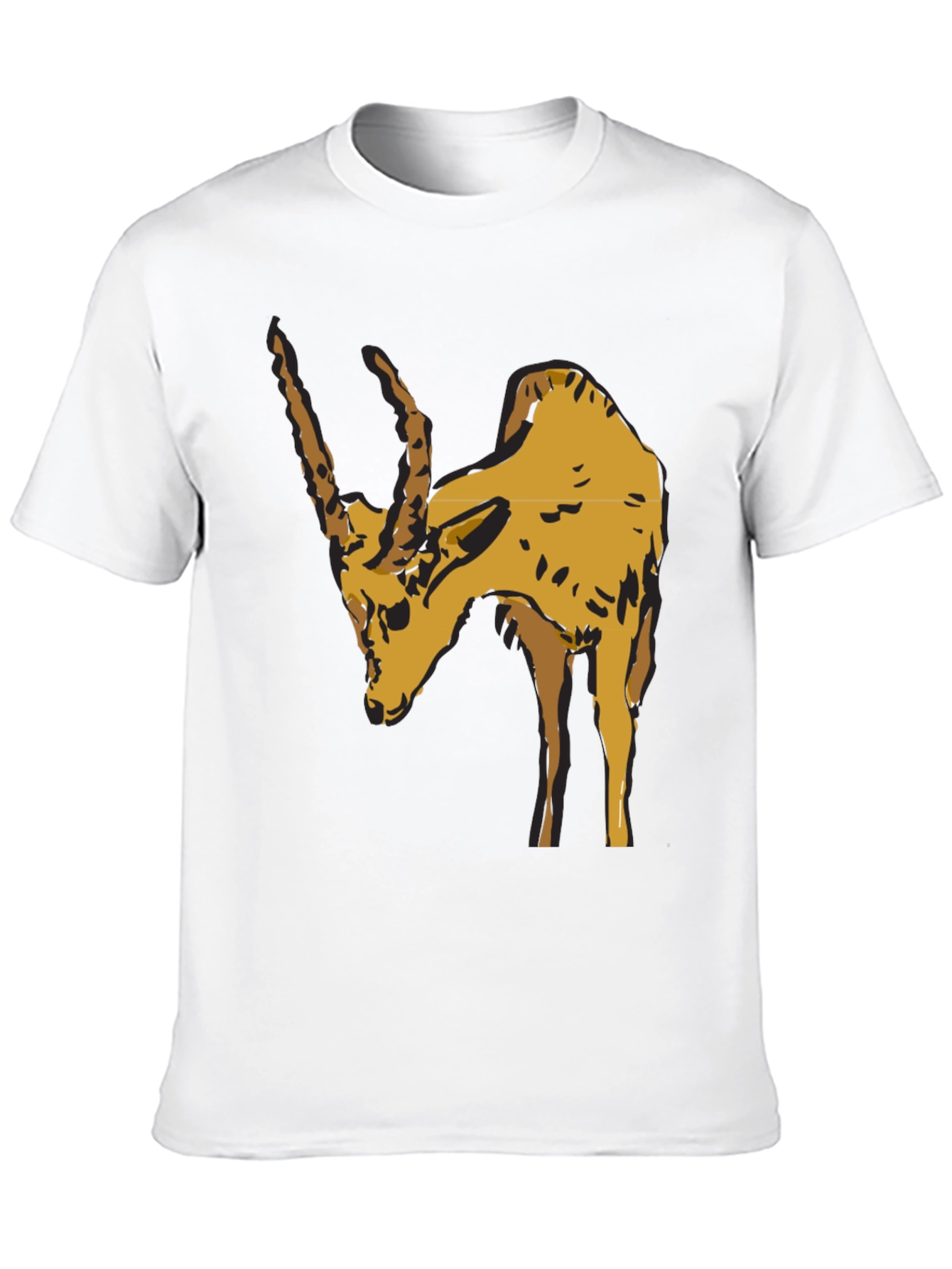 Zebu Bull Graphic Tee - Mens Black Cotton T-Shirt