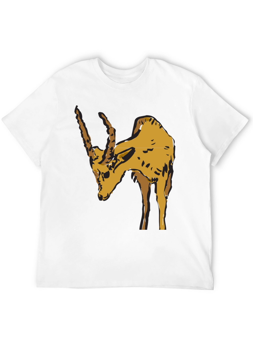 Zebu Bull Graphic Tee - Mens Black Cotton T-Shirt