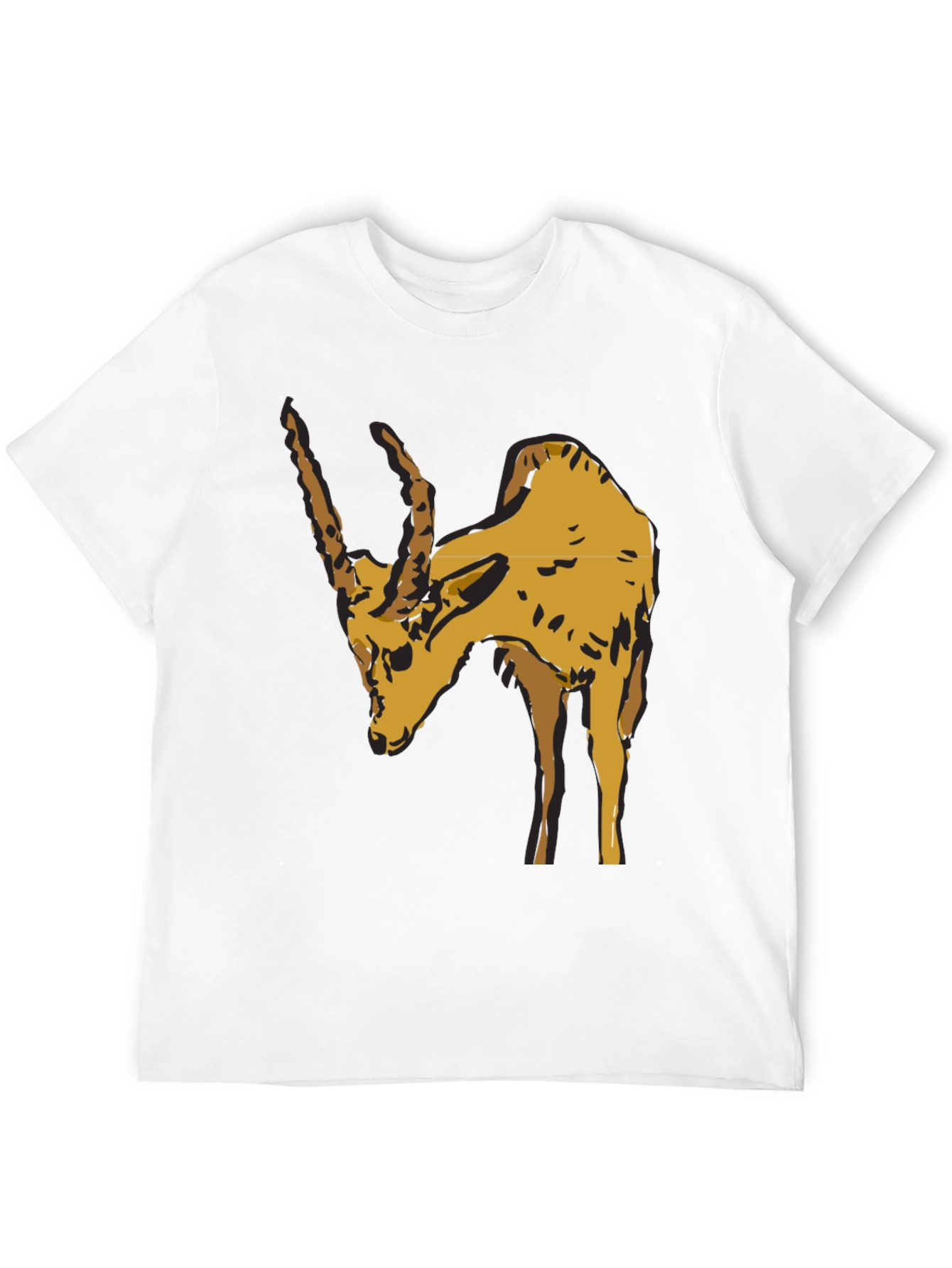 Zebu Bull Graphic Tee - Mens Black Cotton T-Shirt