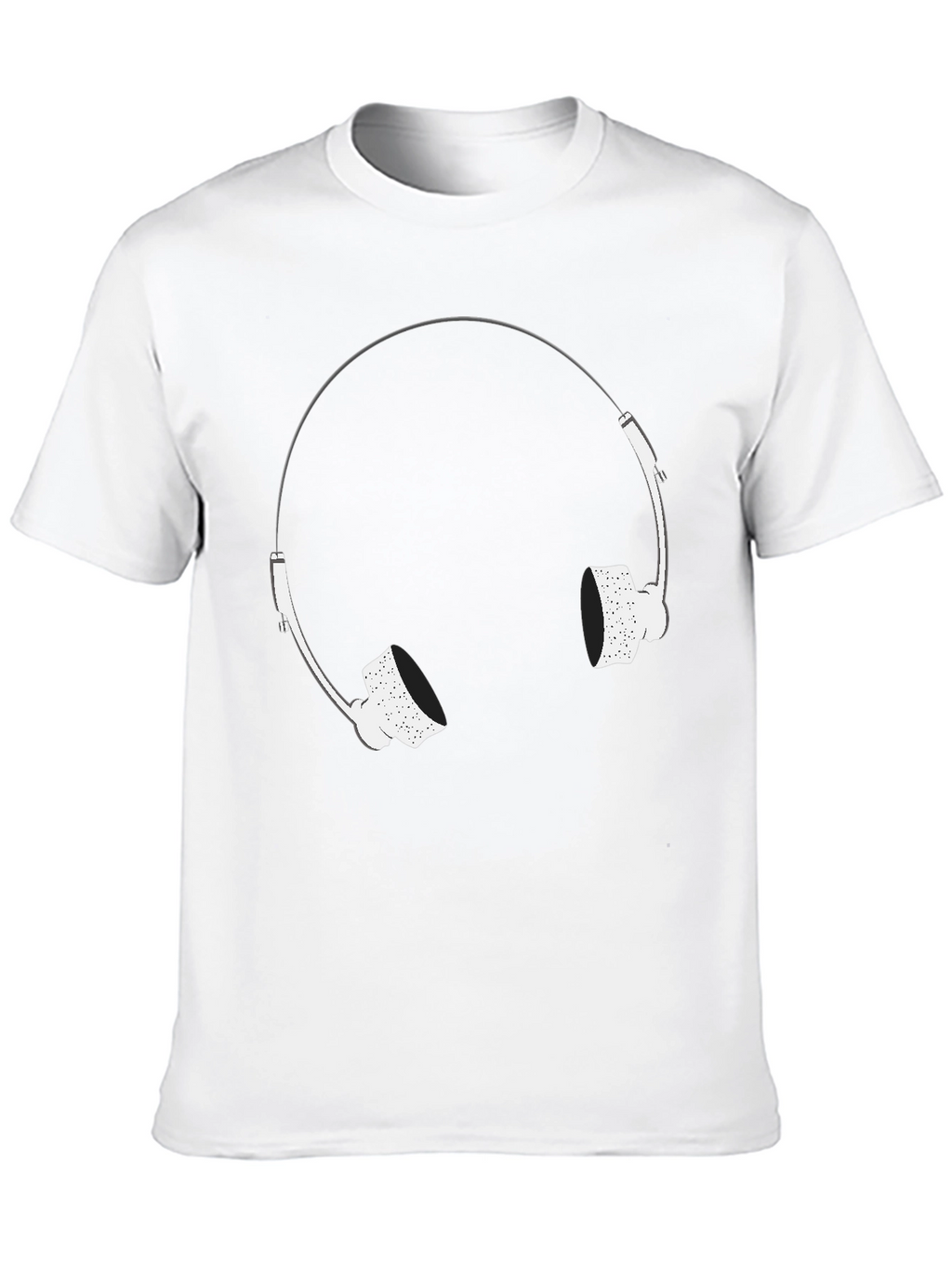 Cool Black T-Shirt with Headphone Graphic