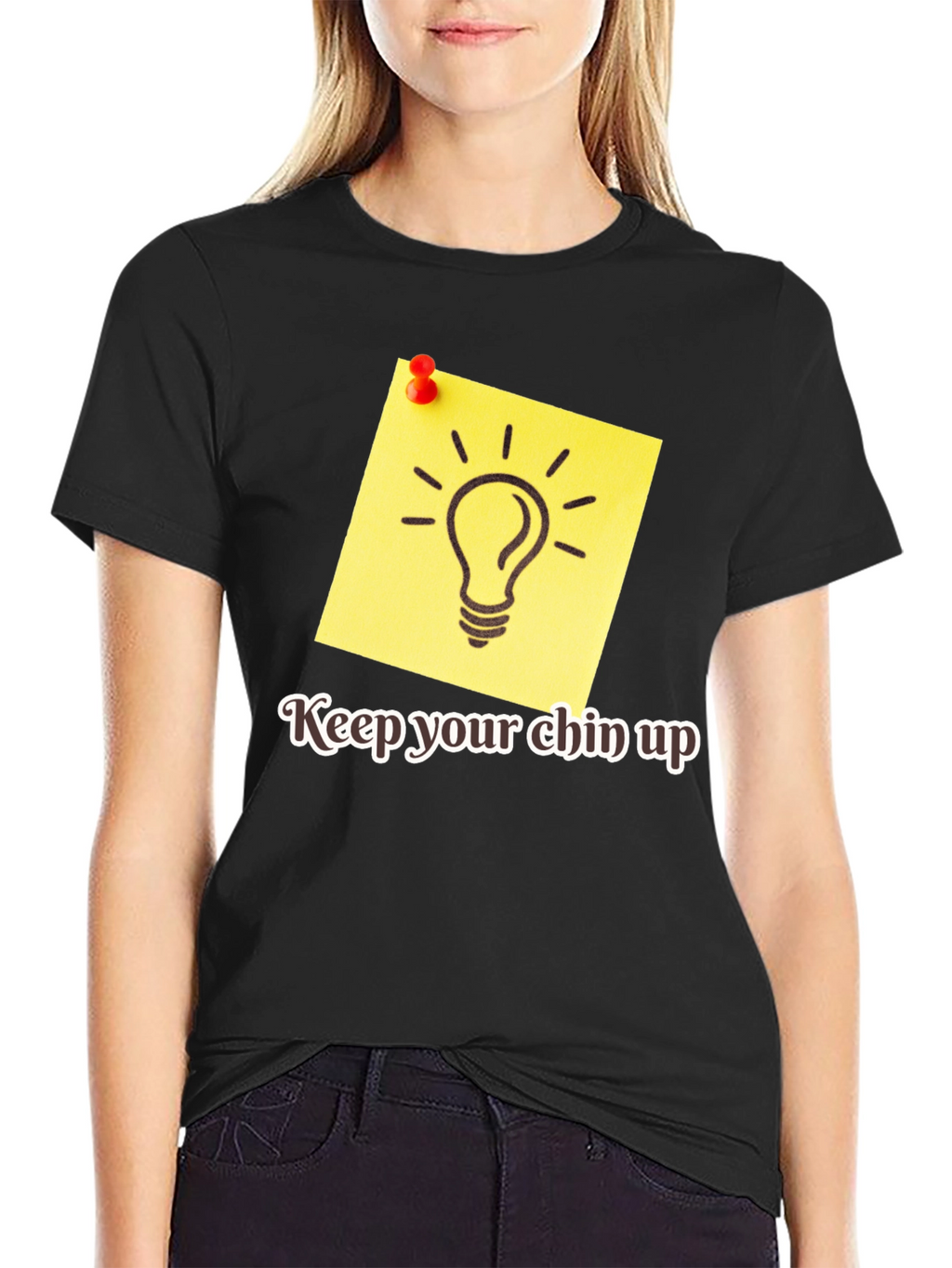 Motivational Keep Your Chin Up Graphic Tee